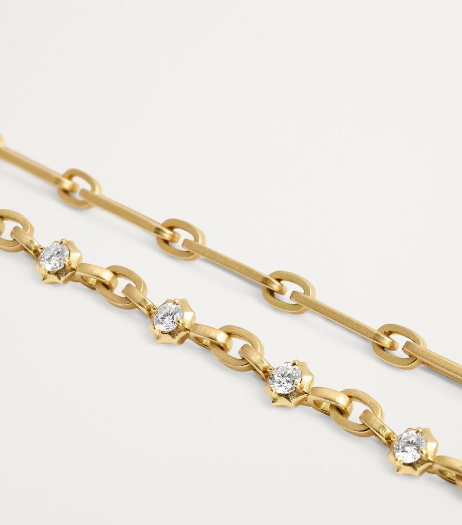 Jade Trau Yellow Gold and Diamond Pippa Necklace Yellow Gold Image 5