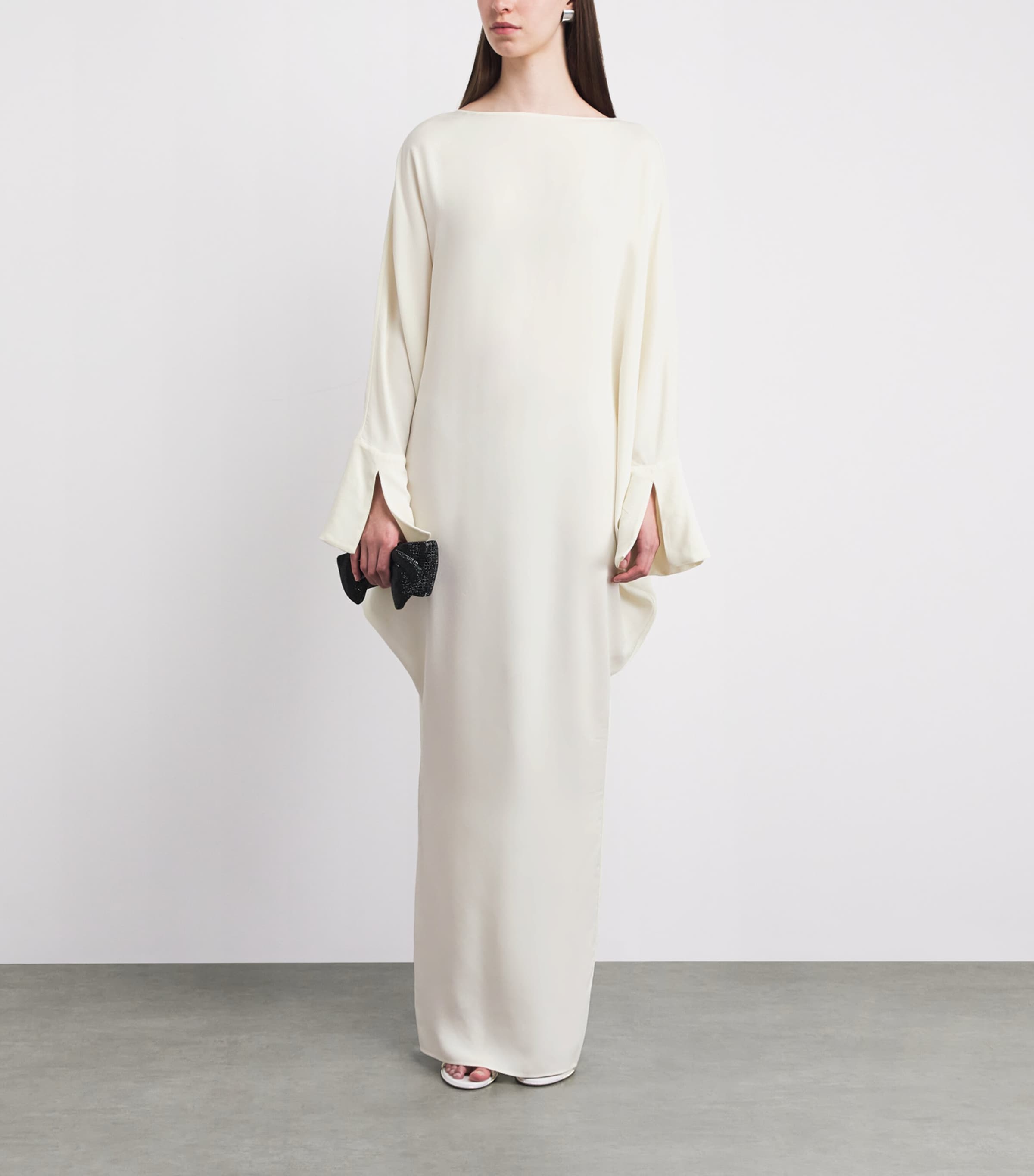 Taller Marmo Womens Truman Kaftan Maxi Dress Latte Image 2