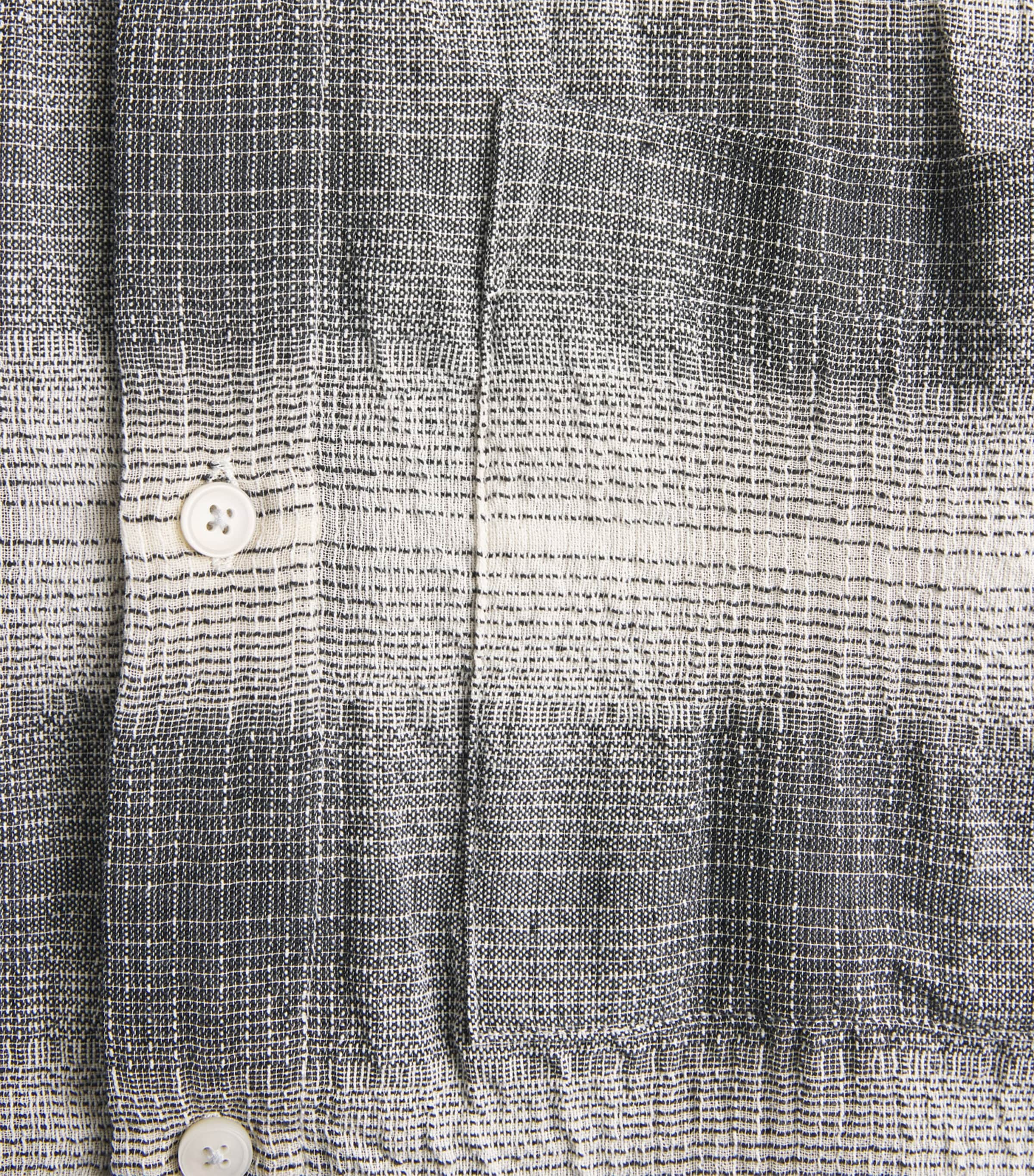 Won Hundred Mens Check Pete Shirt Black Comb. Image 6
