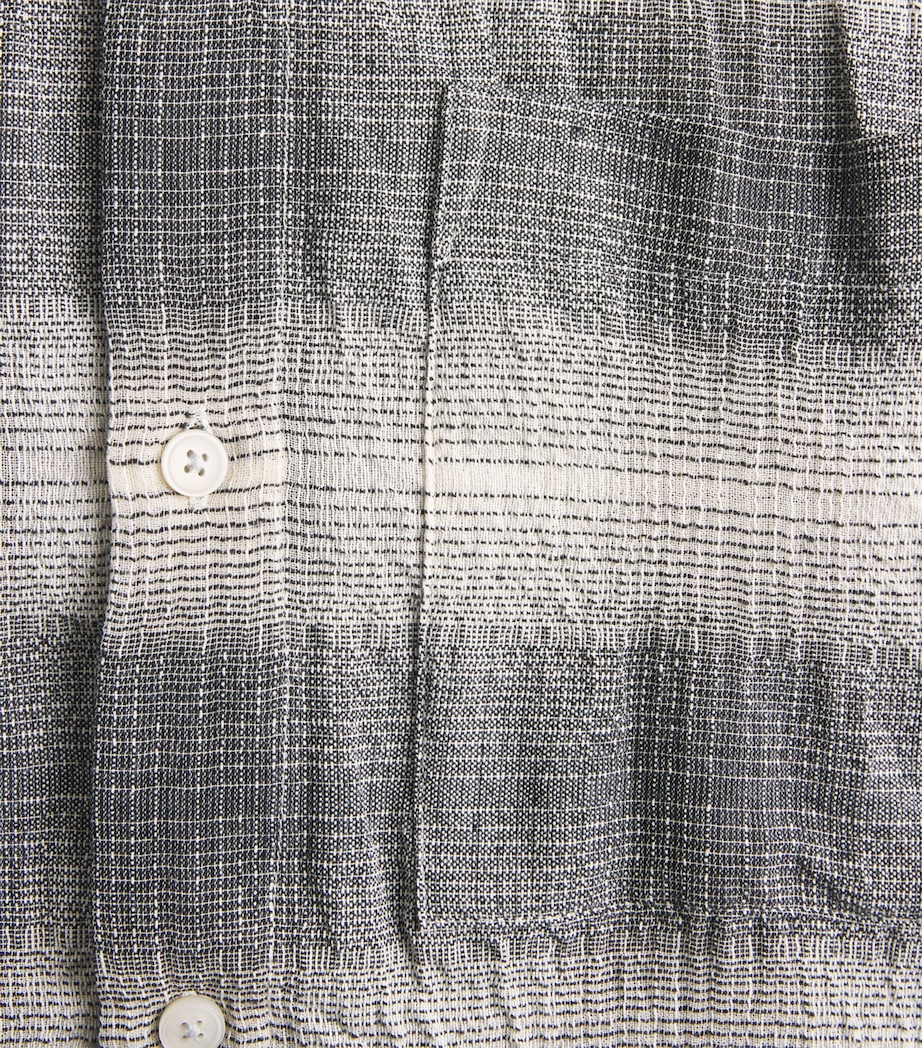 Won Hundred Mens Check Pete Shirt Black Comb. Image 6