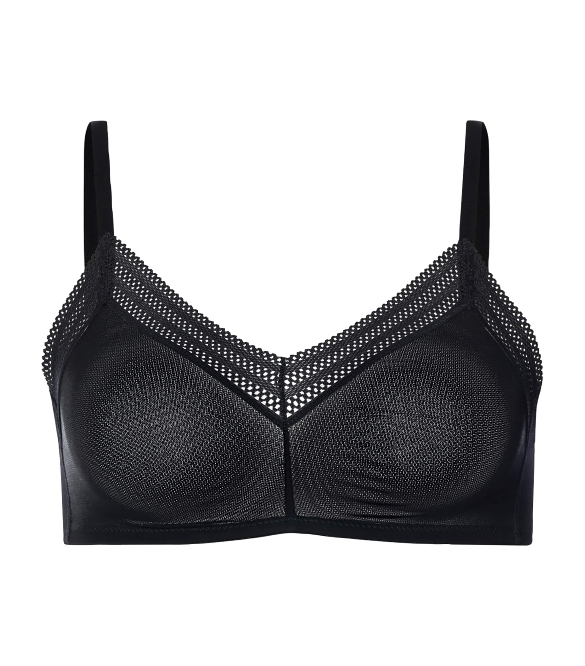 Hanro Womens Orea Soft Cup Bra Black Image 1
