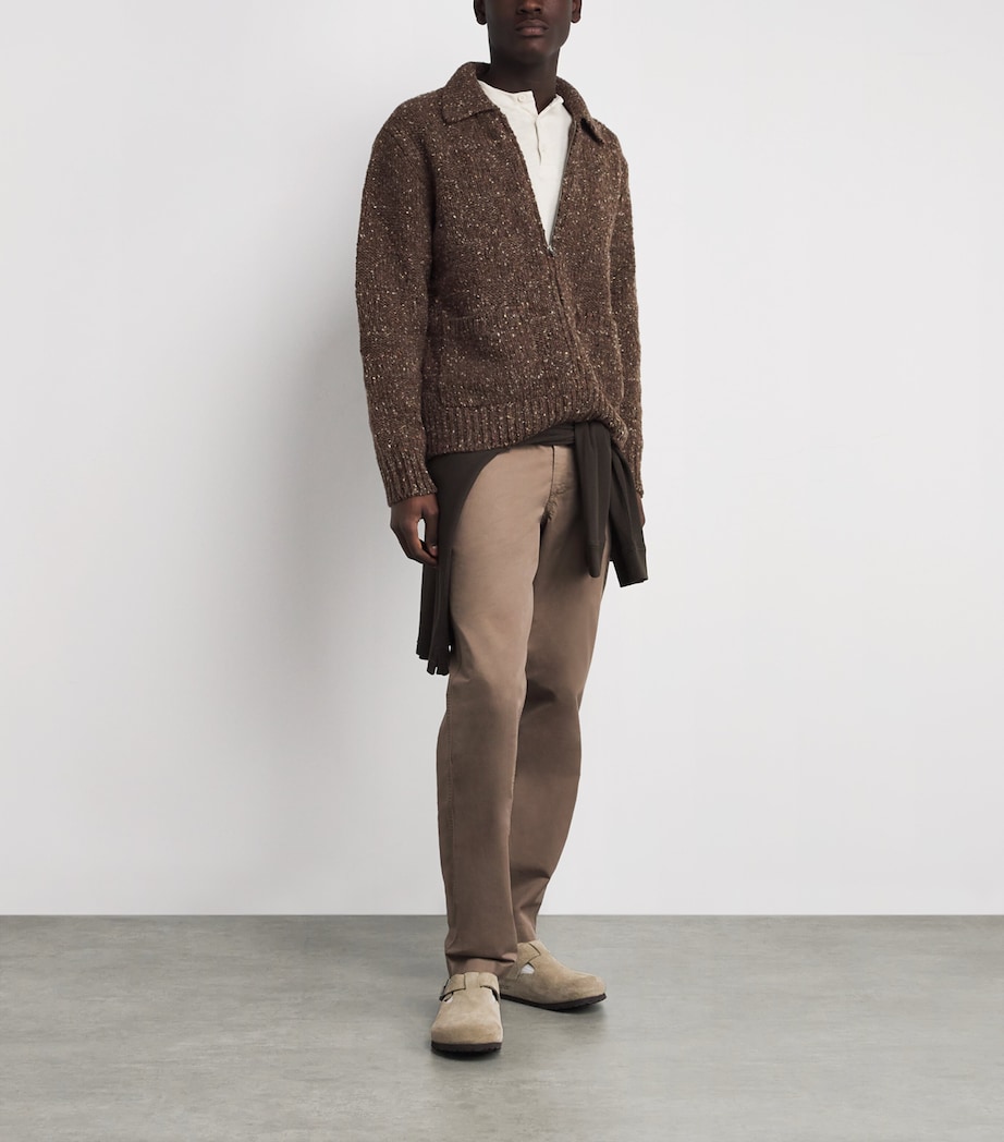 Wool Specked Erik Jacket SEAL BROWN Image 2