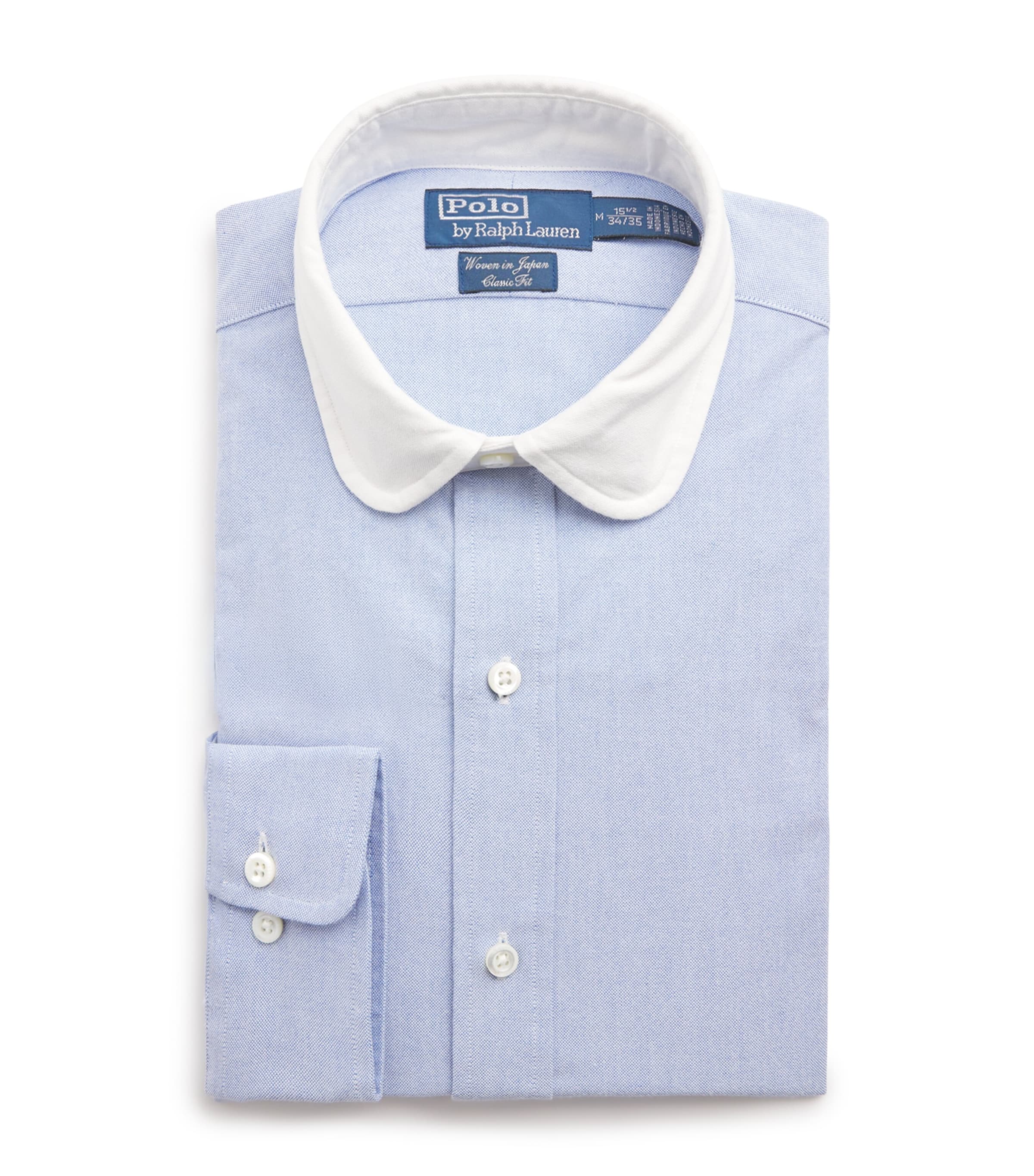 Polo Ralph Lauren Mens Cotton Classic Fit Oxford Shirt Bsr Blue Image 1