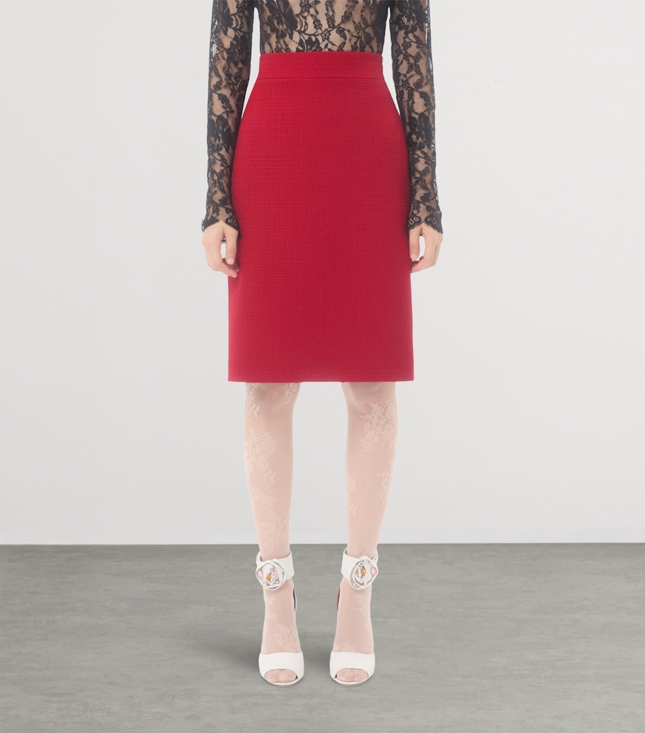 Wool-Blend Tweed Skirt R9M Image 2