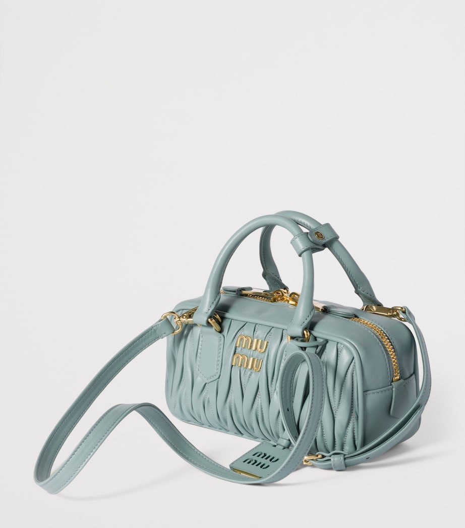 Matelassé Leather Arcadie Top-Handle Bag F0035 Image 3