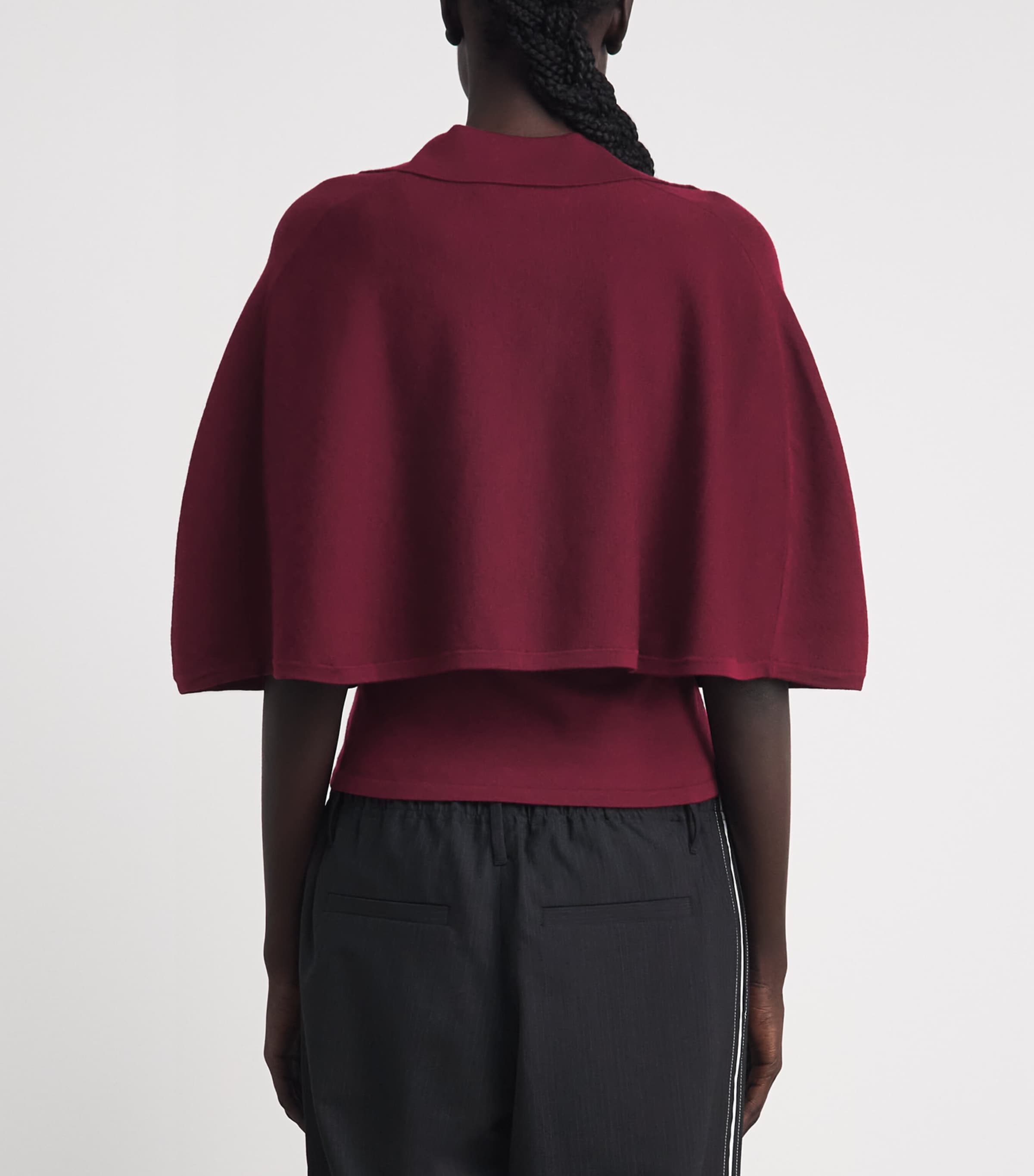 Simkhai Womens Wool Layered Vinna Sweater Fig Image 5
