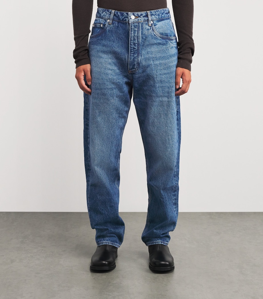Riso Straight Jeans WORN WASH INDIGO Image 3