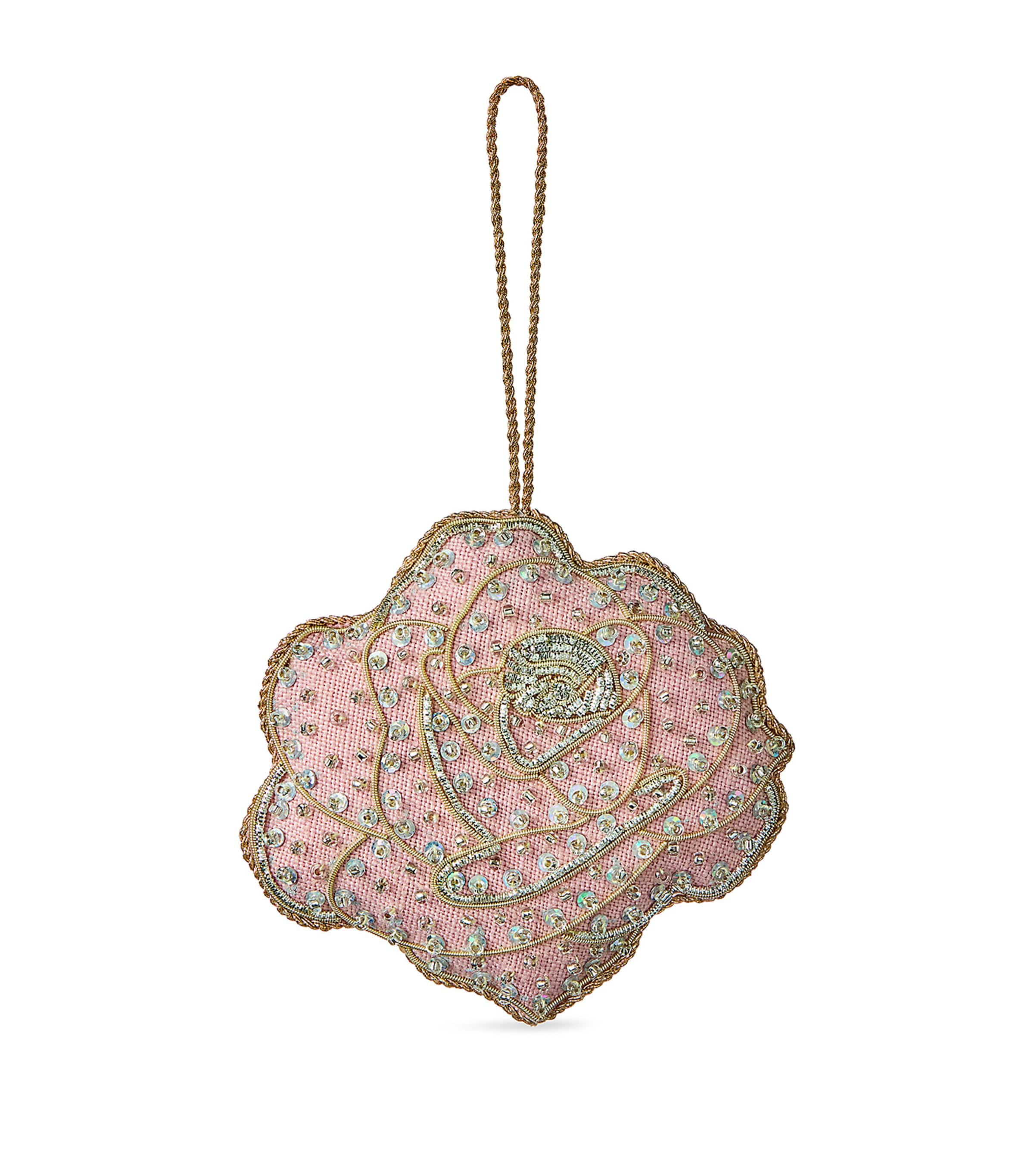 Katie Larmour Rose Tree Decoration In Pink