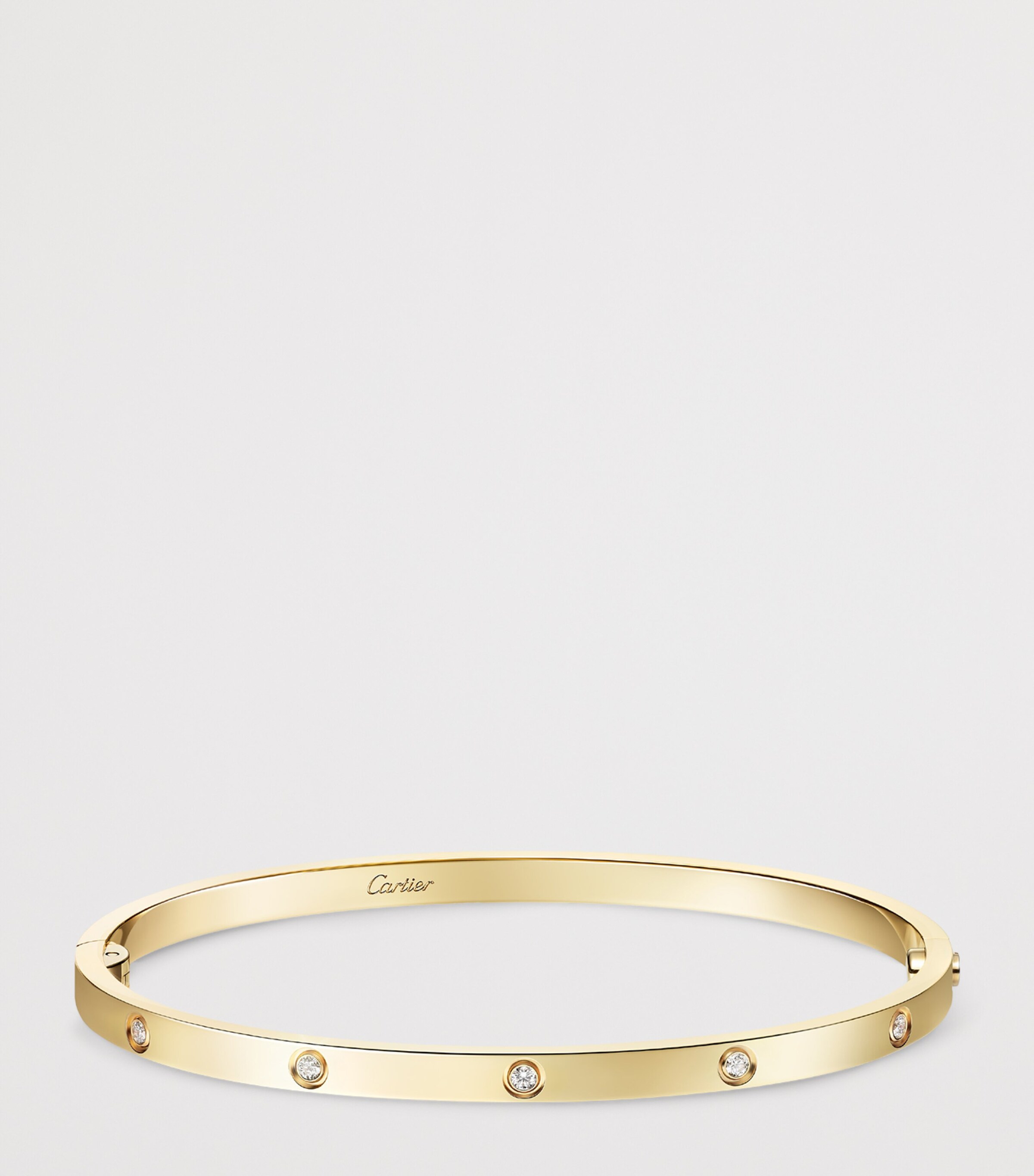 Cartier Small Yellow Gold and Diamond LOVE Bracelet Yellow Gold Image 11