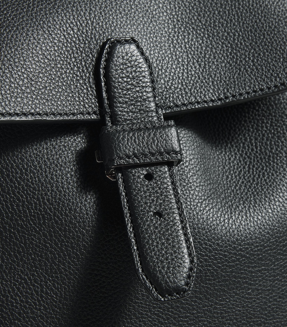 Grained Leather Backpack 1028 Image 4
