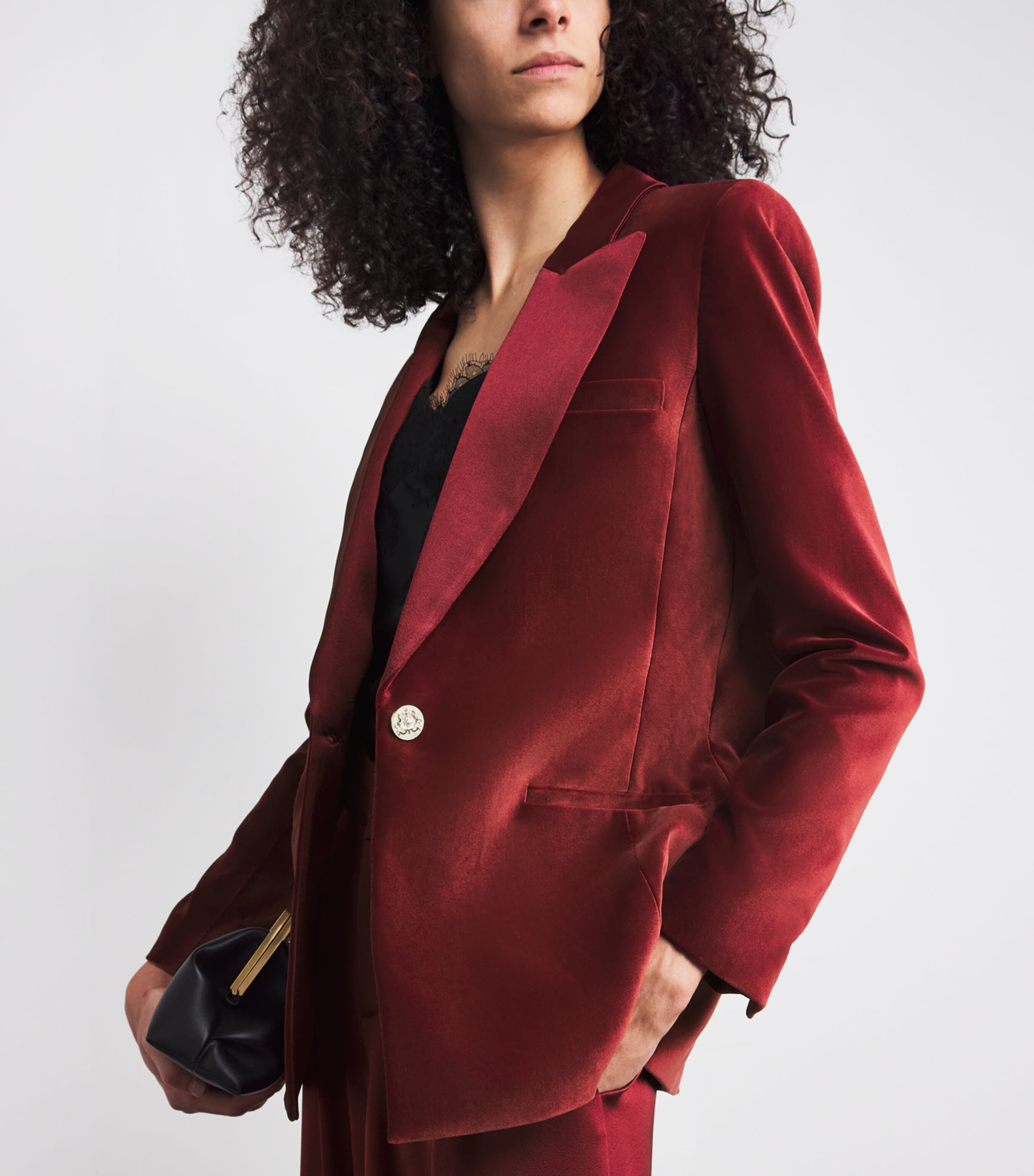 Velvet Silas Blazer I606 OXBLOOD Image 6