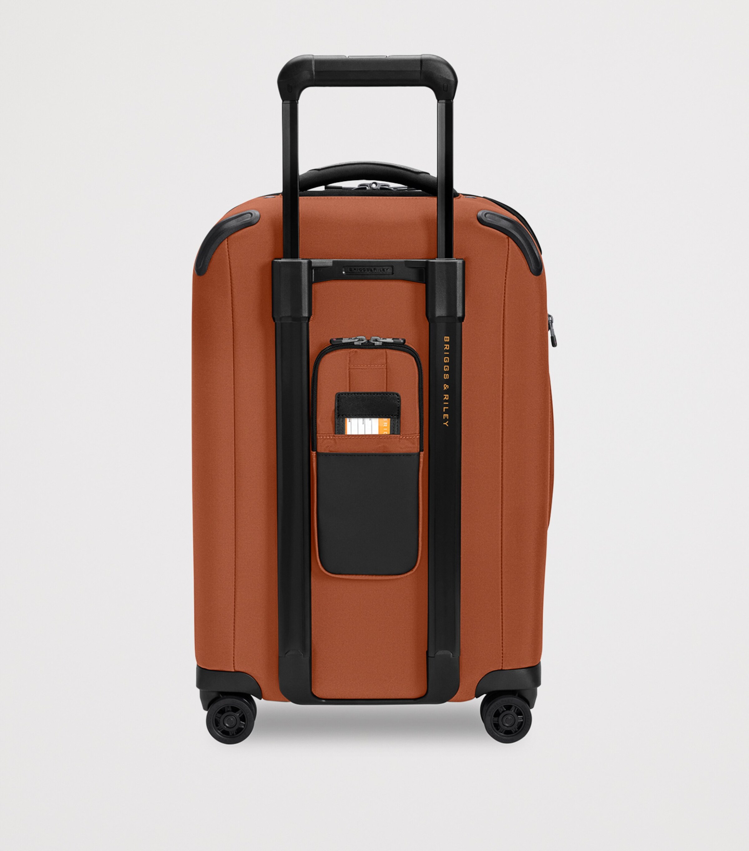 Briggs & Riley Orange ZDX Essential Carry-On Spinner Suitcase