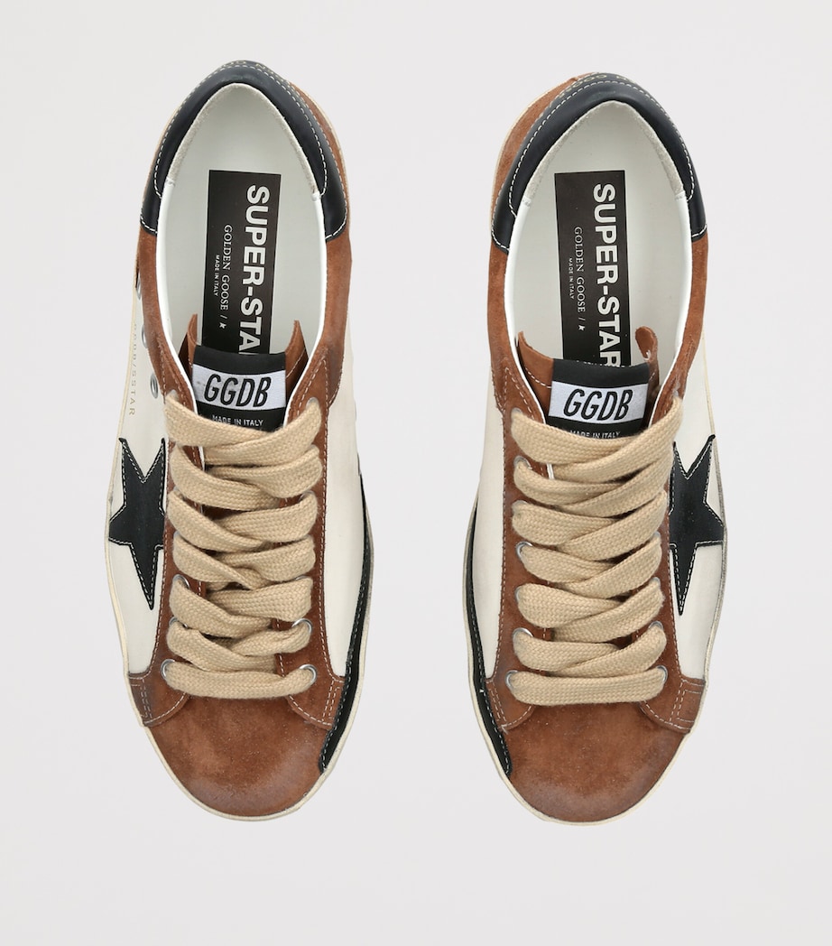 Golden Goose Leather and Suede Super Star Sneakers Brown/oth Image 4