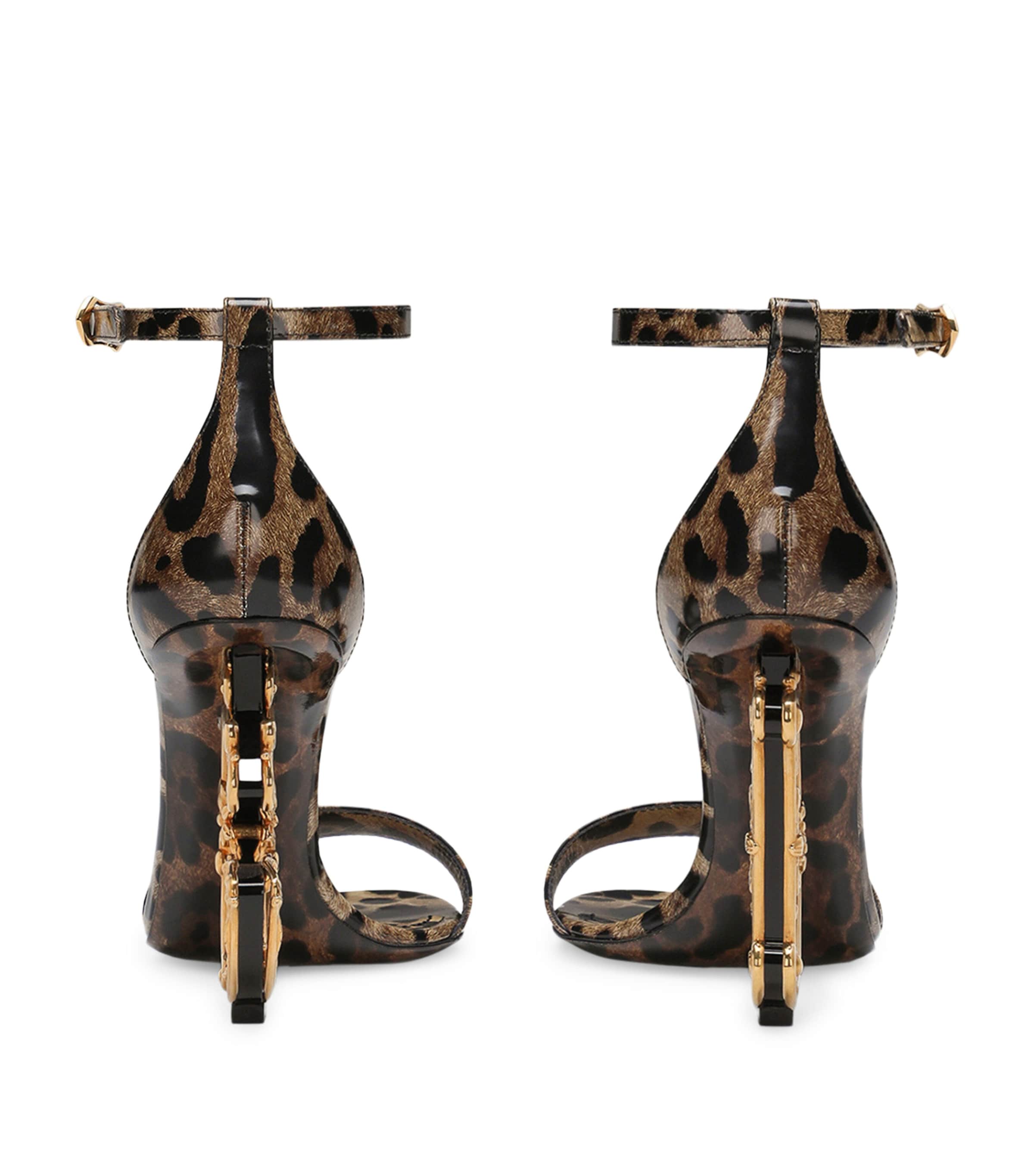 Calfskin DG Sandals 105 HA93M-LEO Image 4