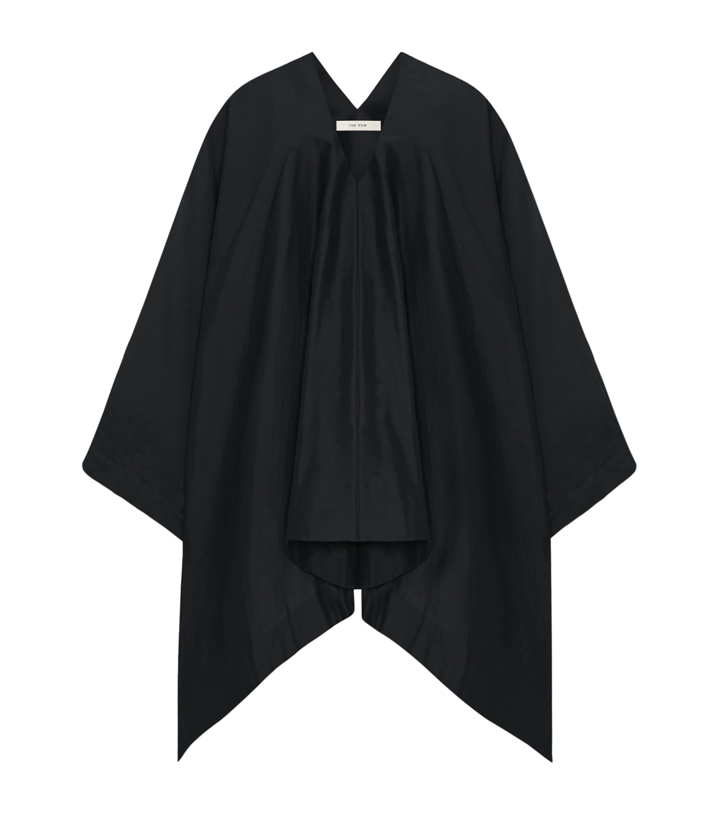 The Row Cedar Cotton-silk Top In Black