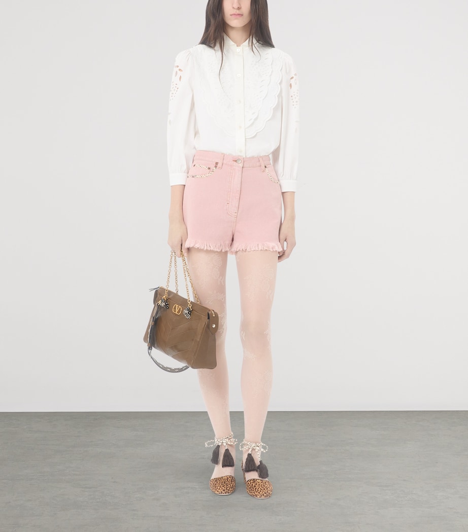 Valentino Womens Cotton Cut-Out Shirt Image 5