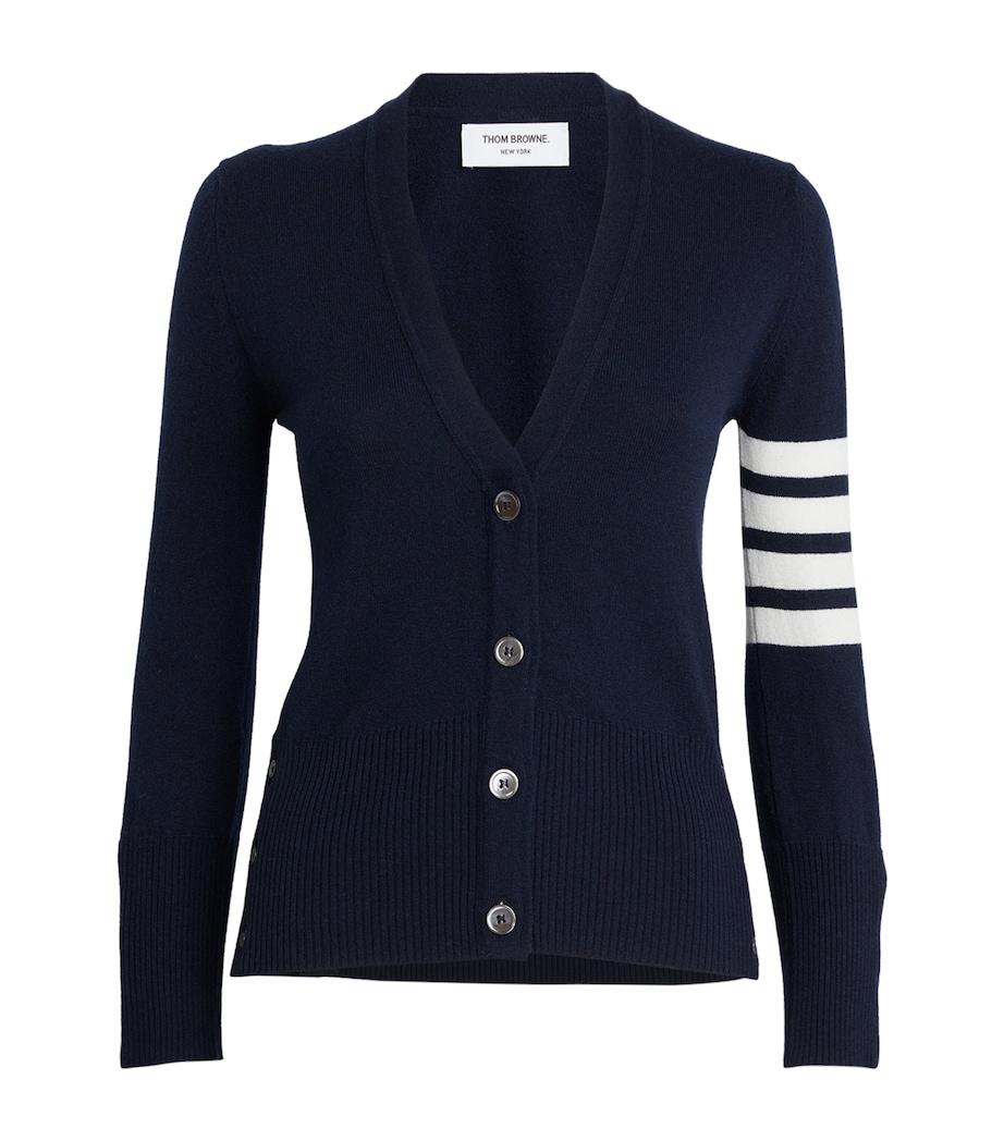 Cashmere 4-Bar Cardigan NAVY Image 1