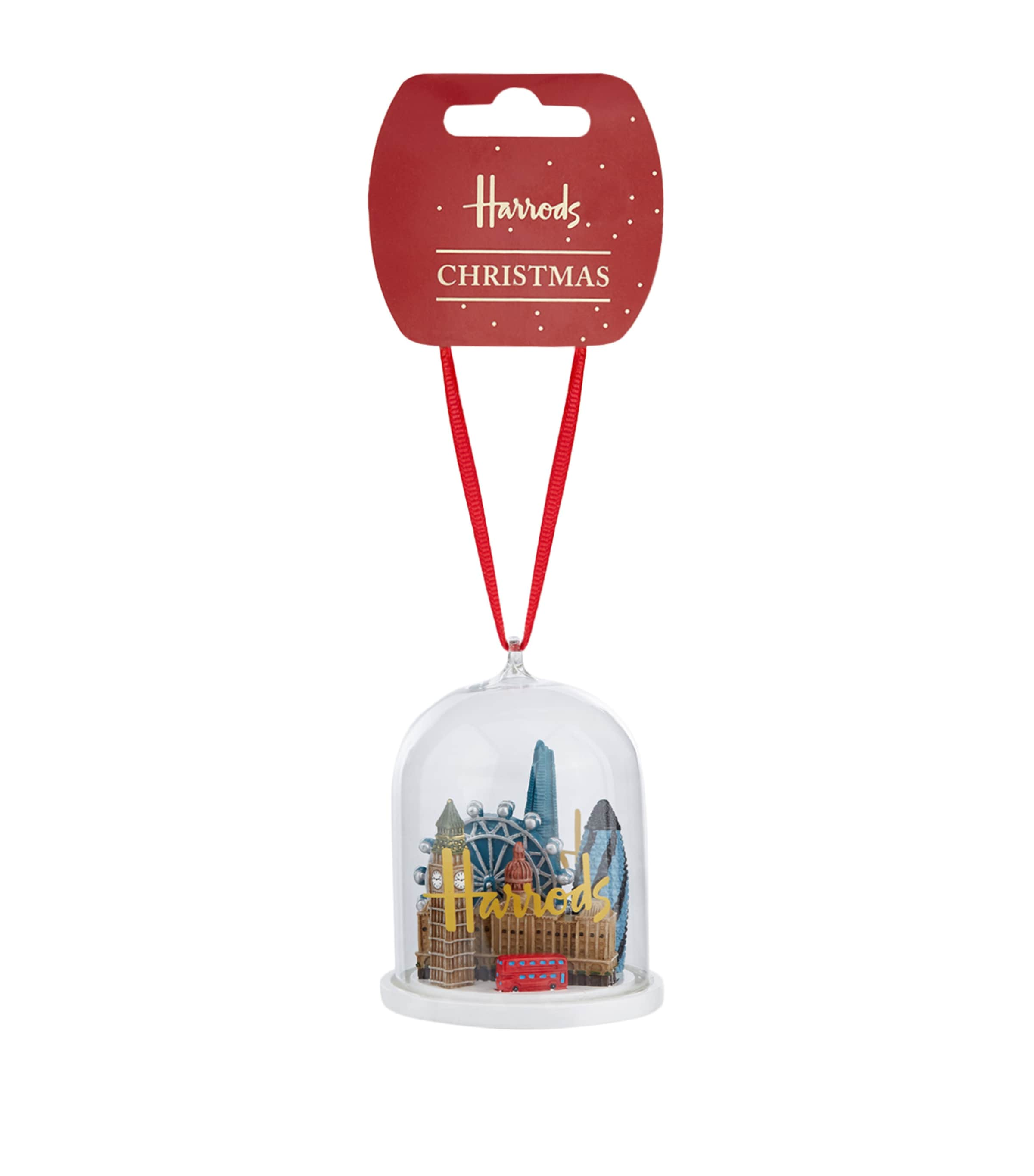 HARRODS GLASS LONDON SKYLINE DOME TREE DECORATION 