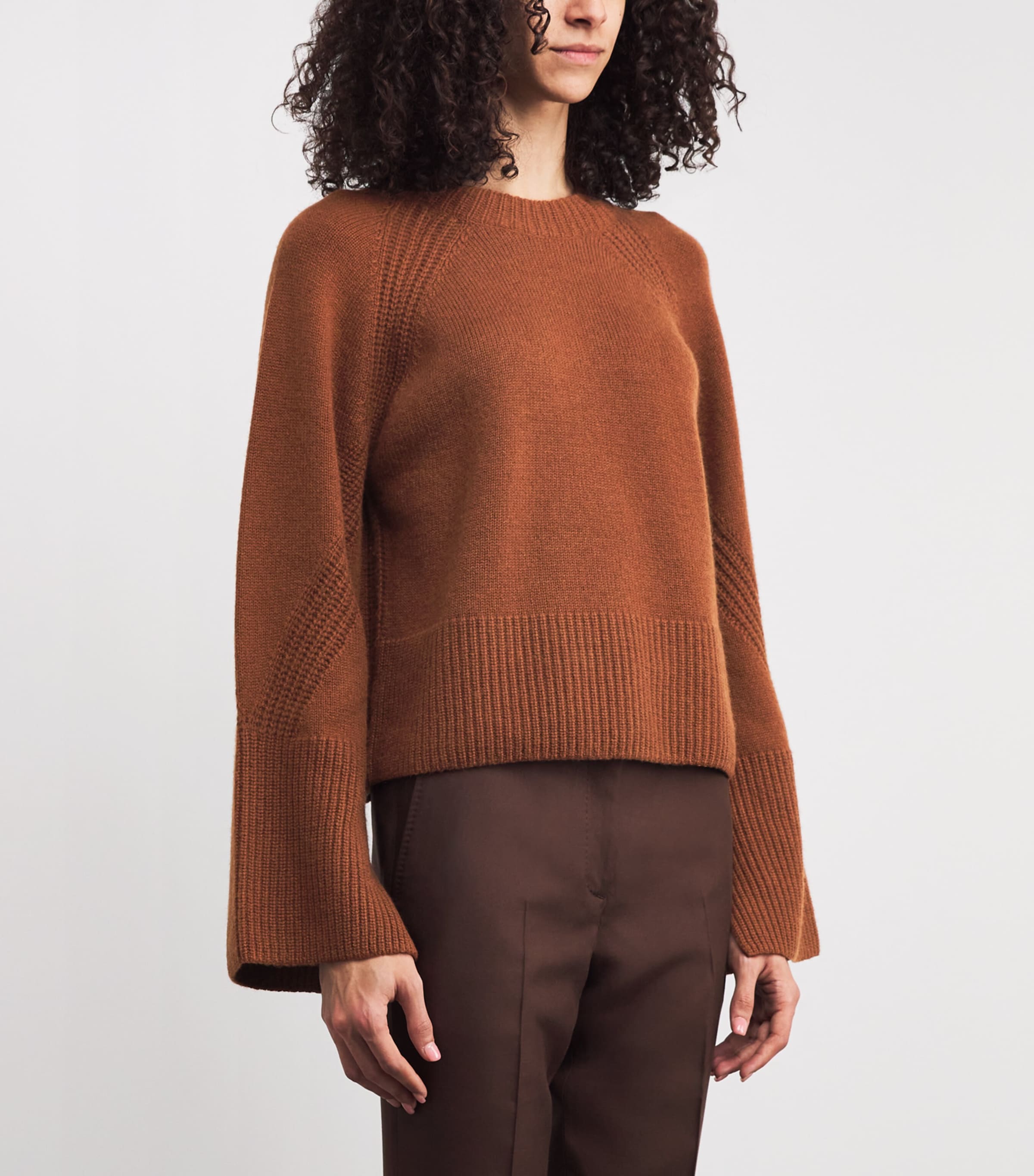 Cashmere Open Sweater CINNAMON Image 3