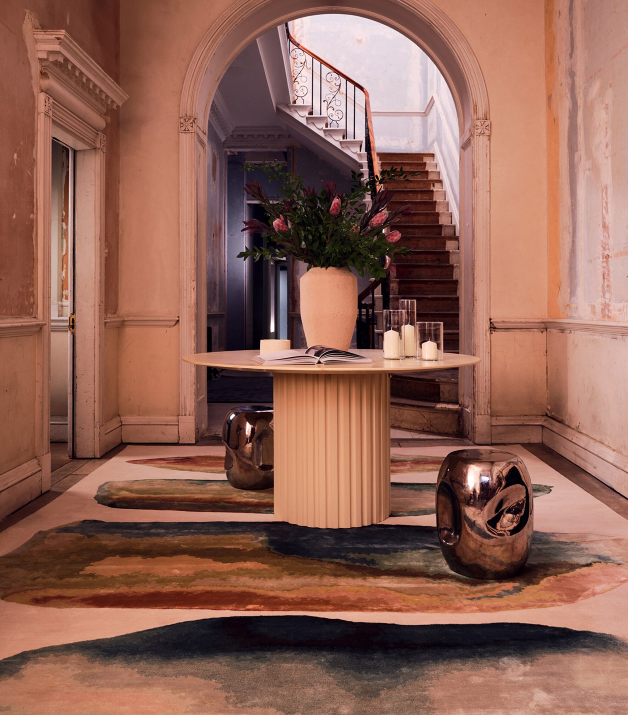 Wool-Silk Tili Sea Rug (2.74m x 1.83m) MULTICOLOUR Image 4