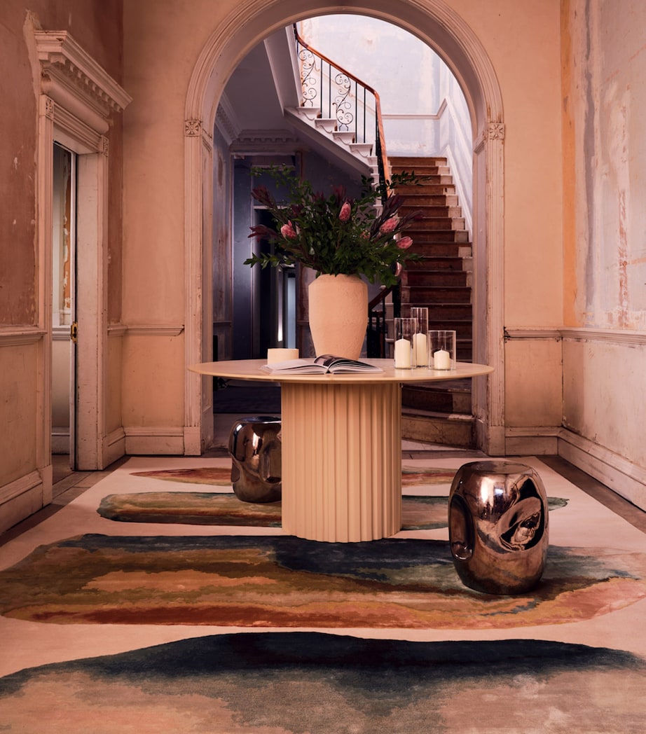 Wool-Silk Tili Sea Rug (2.74m x 1.83m) MULTICOLOUR Image 4