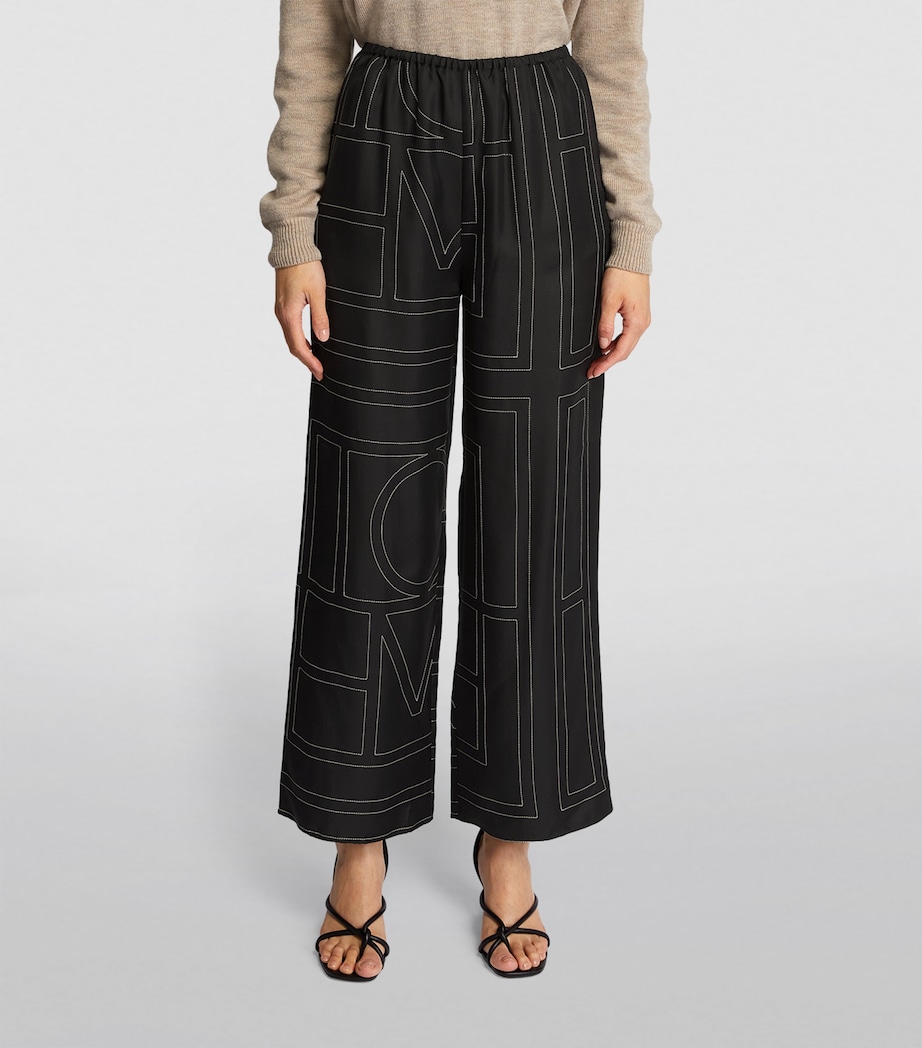 Silk Monogram Trousers BLACK MONOGRAM 925 Image 3