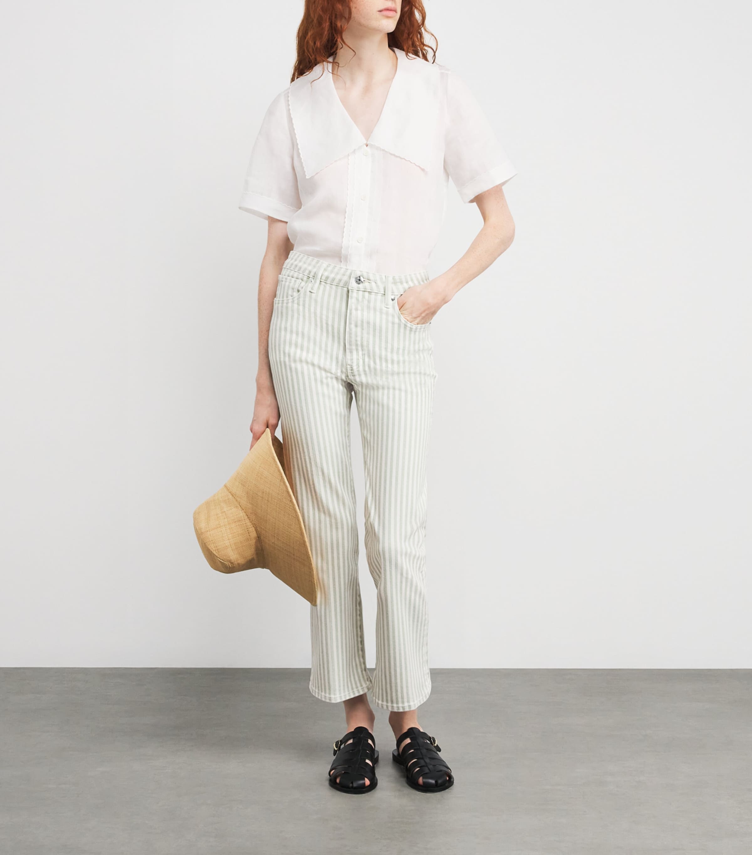 The Reboot Crop Jeans SEAMIST STRIPE Image 2