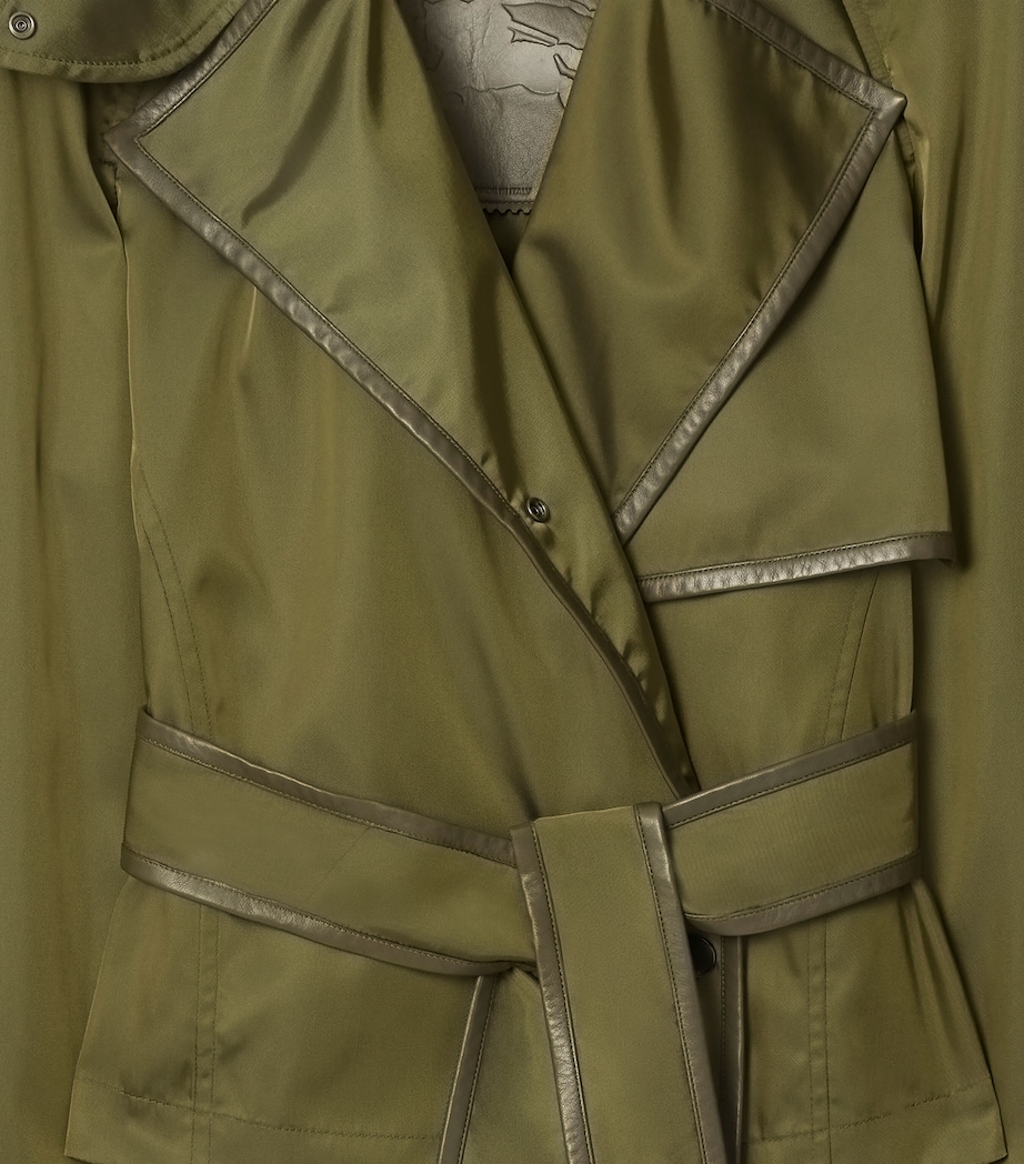 Slim Trench Jacket TENT GREEN Image 6