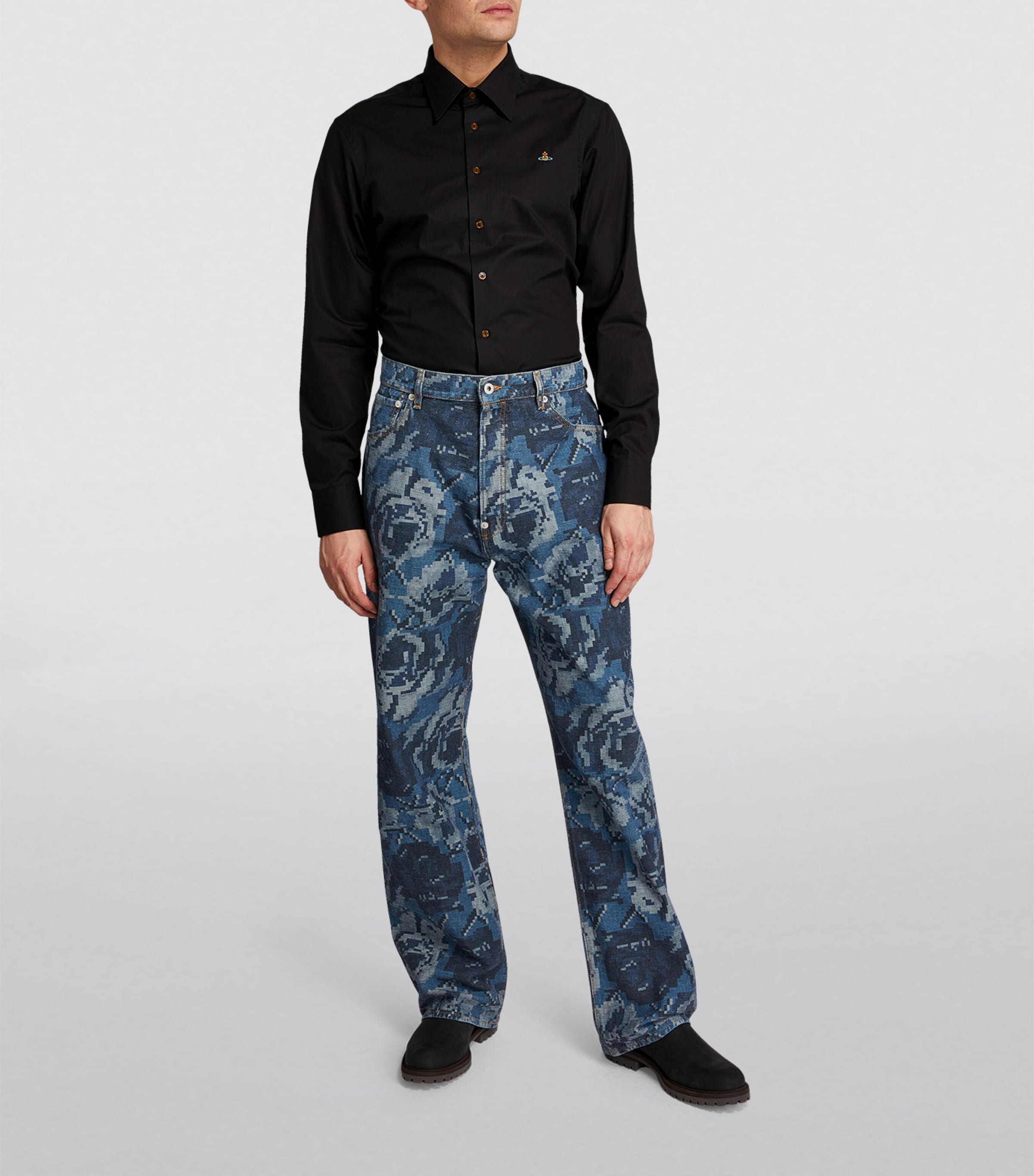 Long-Sleeved Orb Shirt N401 BLACK Image 2