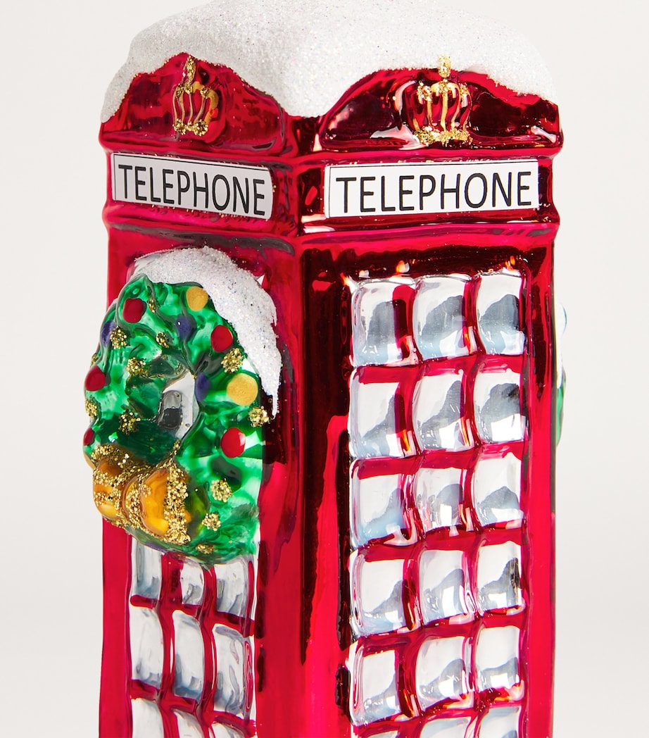 Telephone Booth Tree Decoration RED Image 4