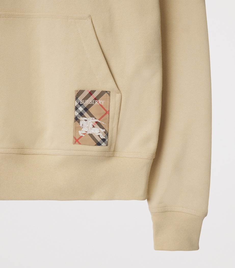 Check Label Hoodie NUTMEG Image 5