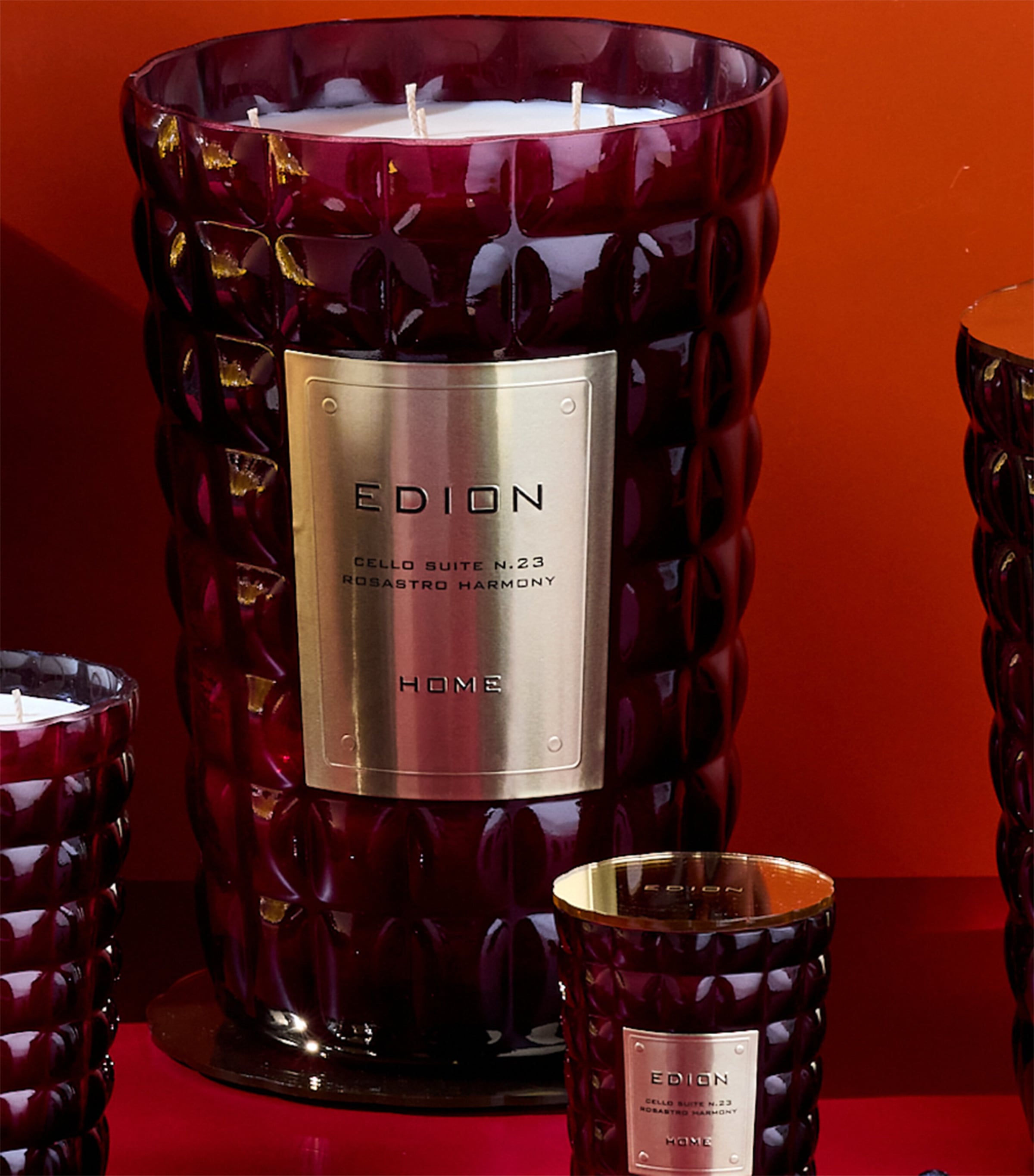 EDION Cello Suite No.23 Rosastro Harmony Candle (4kg) Burgandy Image 3