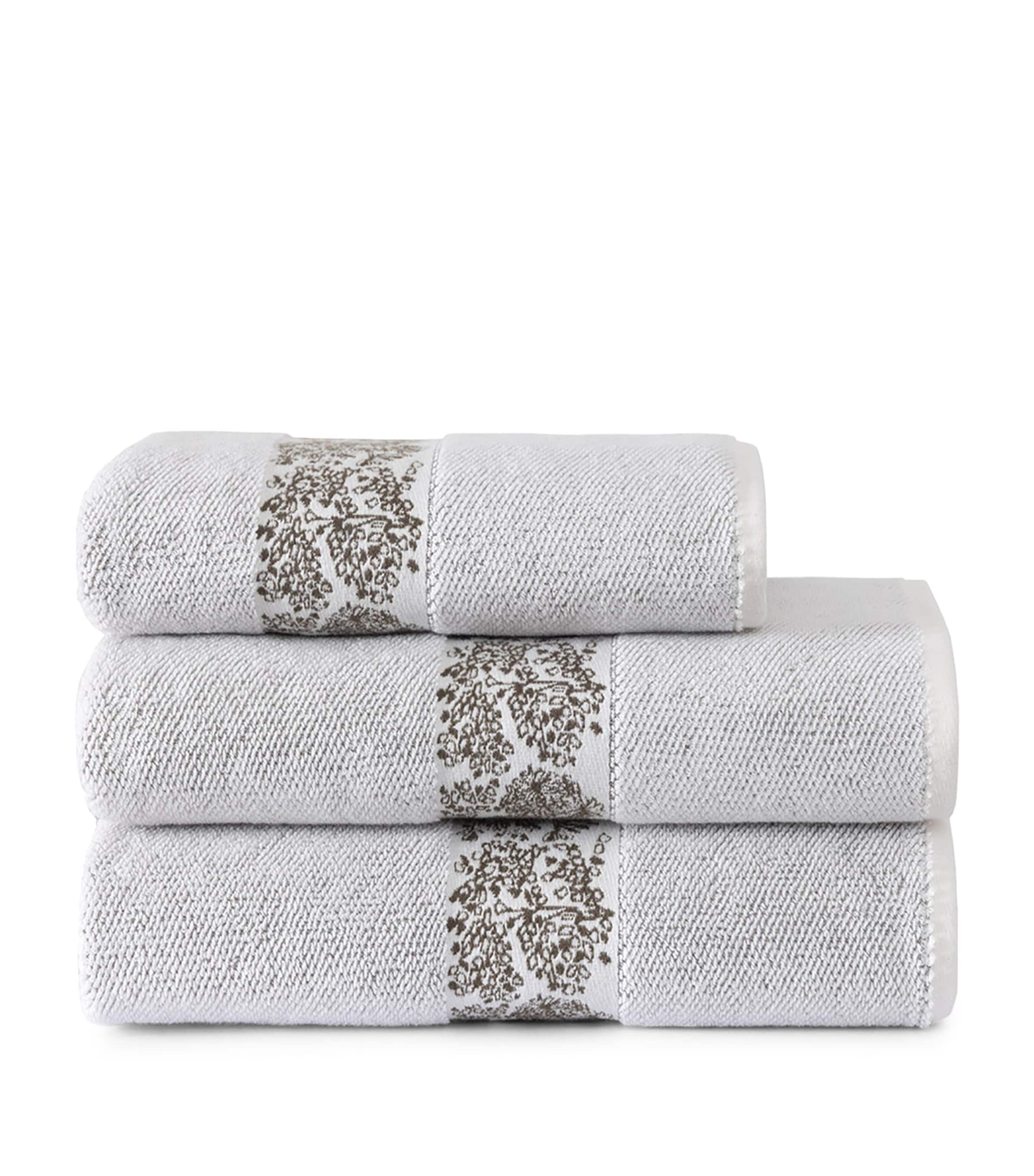 Yves Delorme Paysages Bath Towel In White