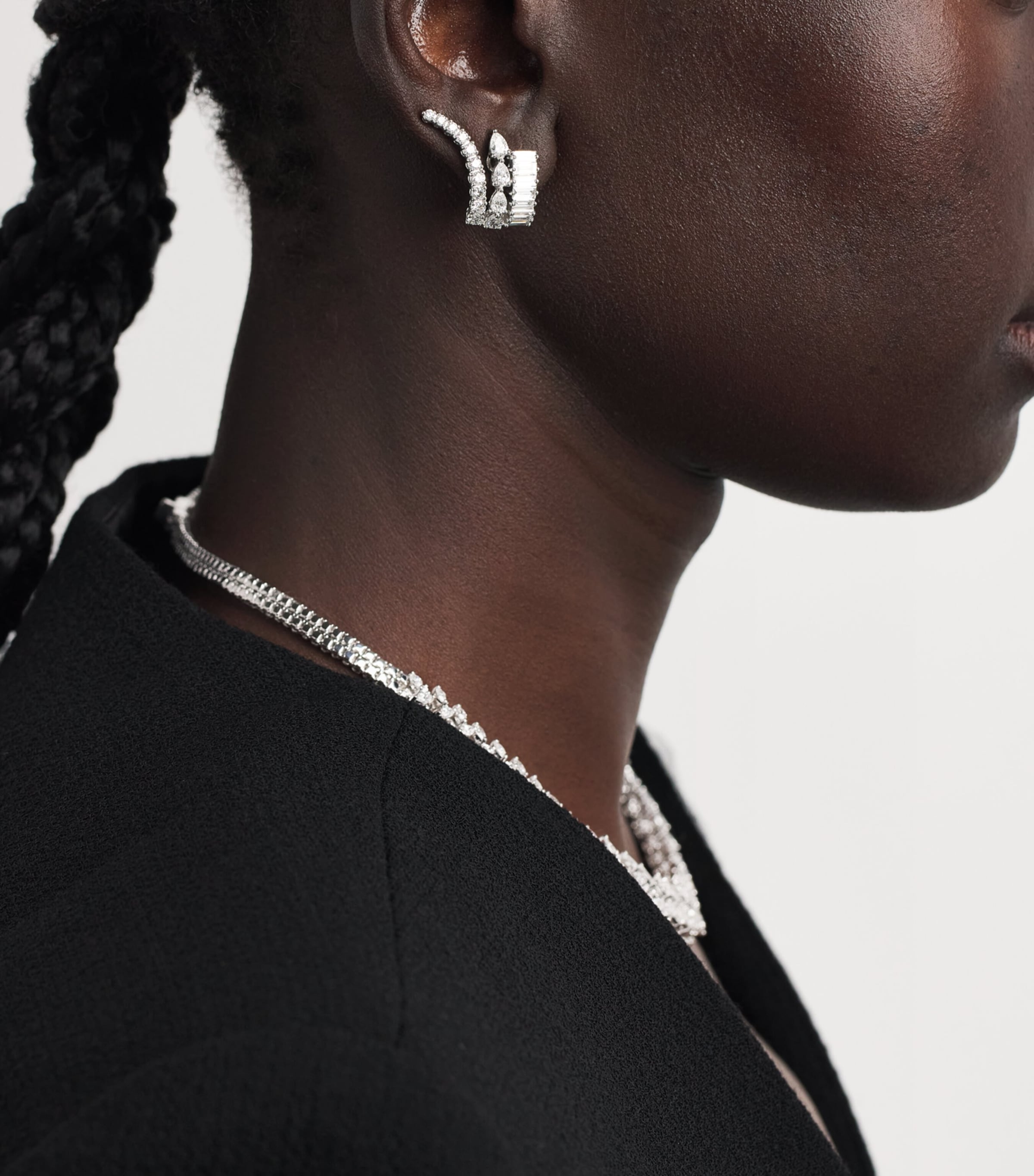 Yeprem White Gold and Diamond Y-Couture Earrings White Gold Image 2
