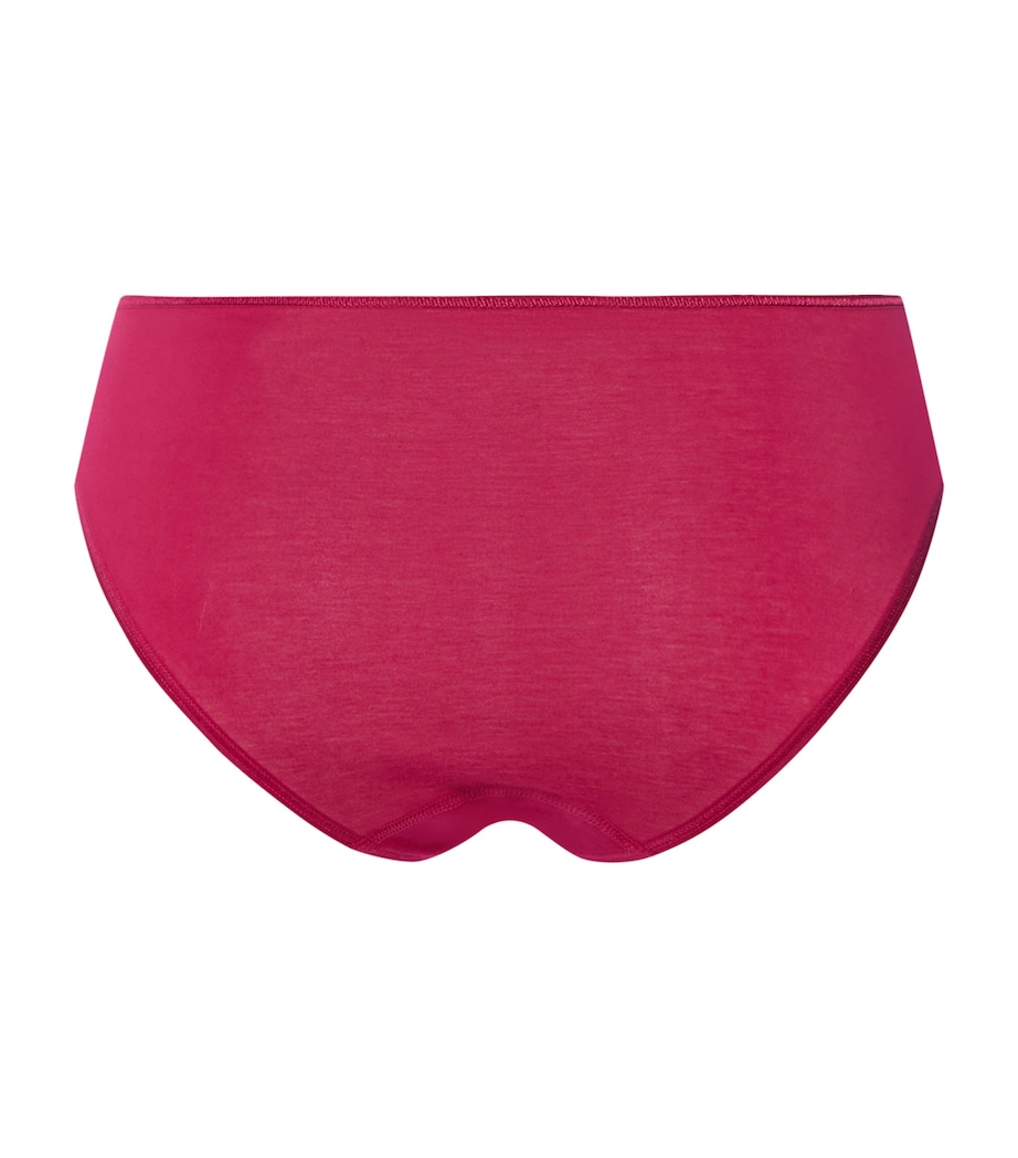 Cotton Seamless Midi Briefs LIGHT SANGRIA Image 5