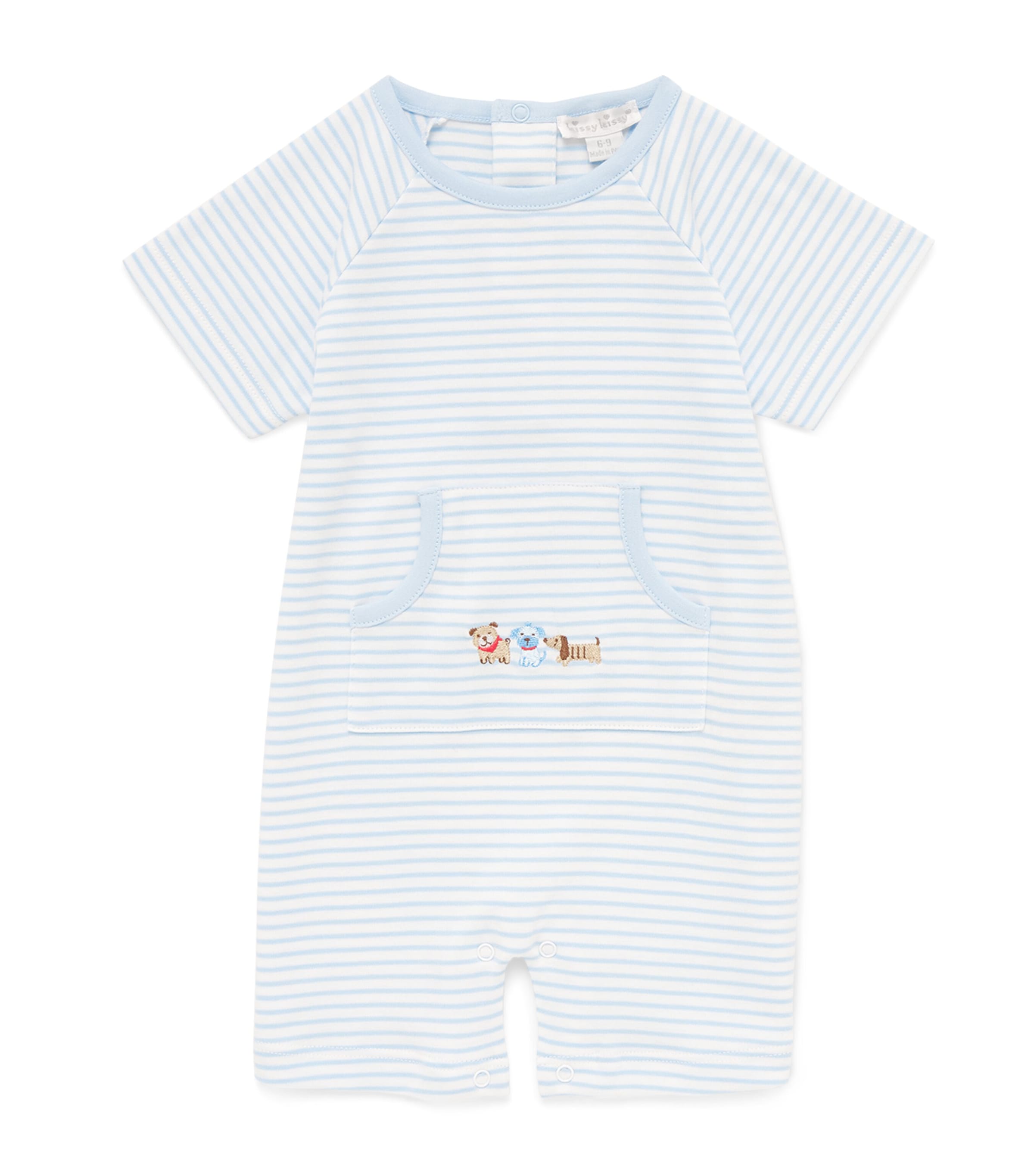 KISSY KISSY PIMA COTTON PUPS PLAYSUIT