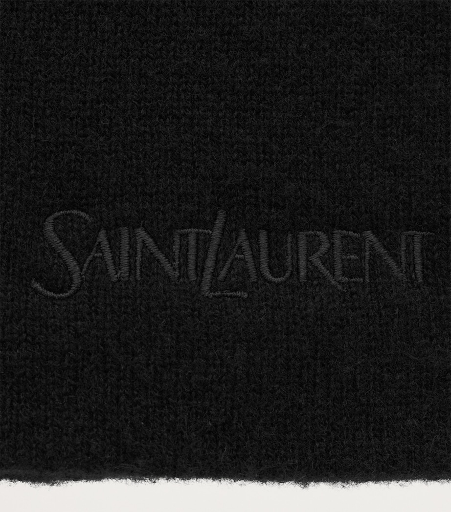 Cashmere Embroidered Logo Beanie 1000 Image 2