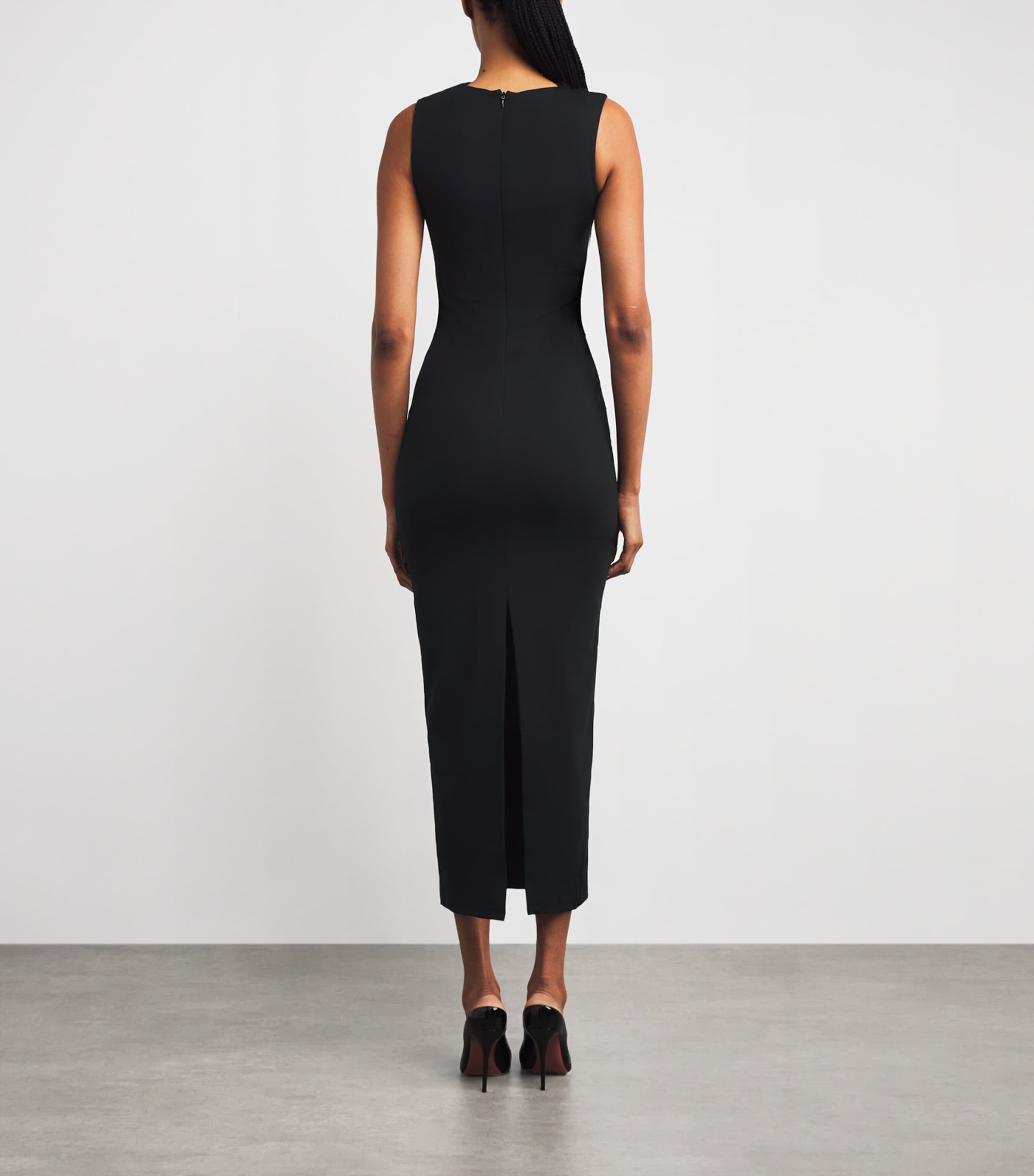 Cut-Out Divine Maxi Dress BLACK Image 3