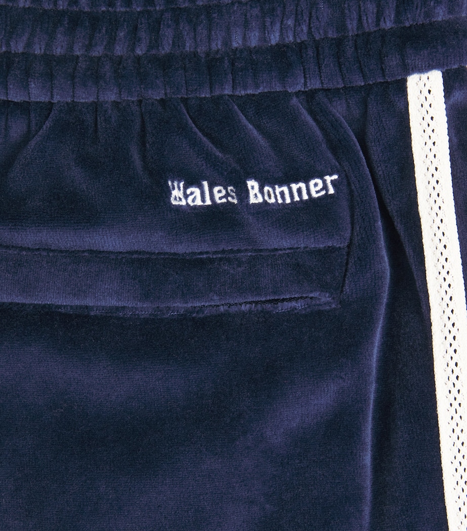 x Wales Bonner Velour Track Pants BLUE Image 5