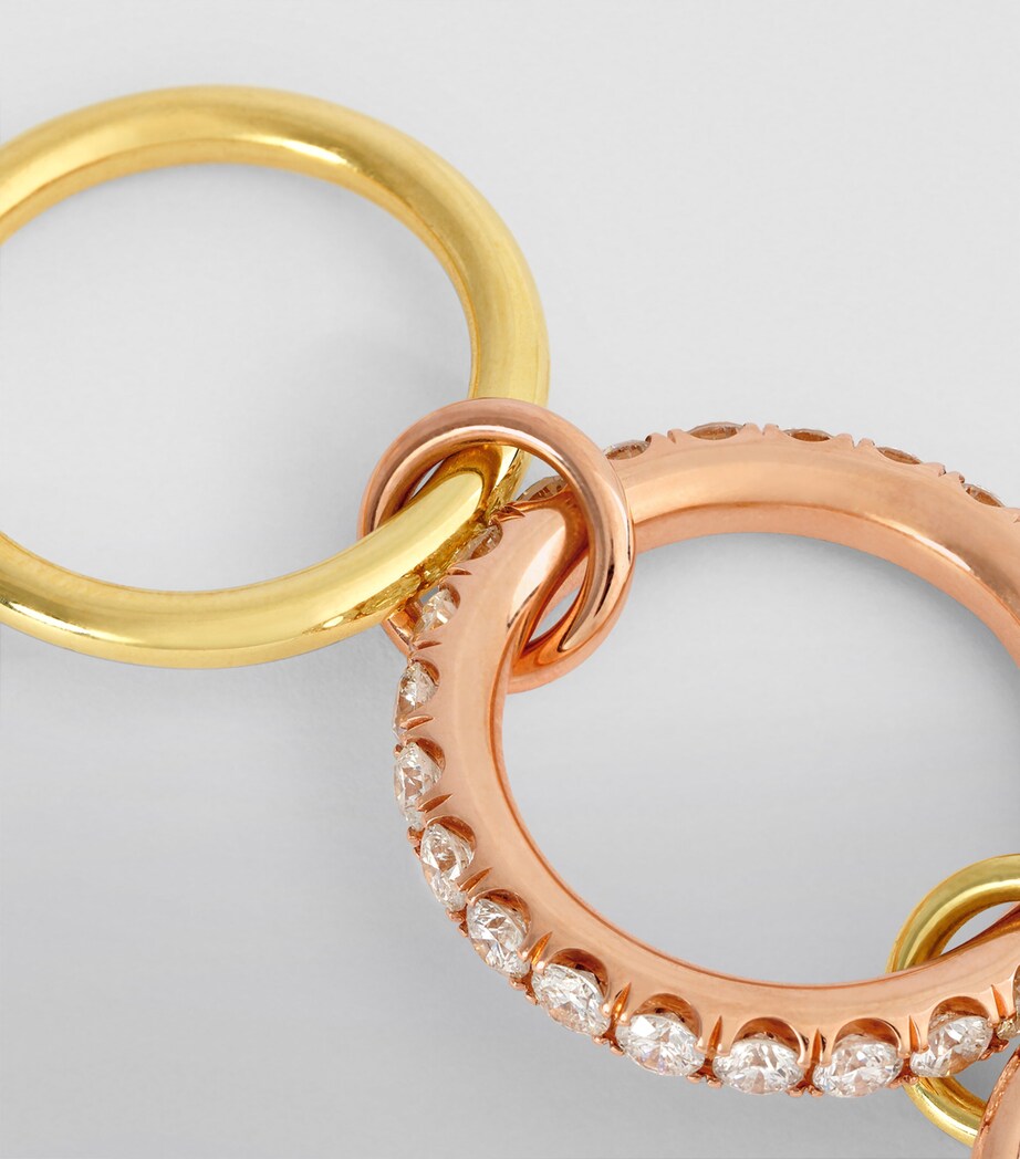 Rose Gold, Yellow Gold and Diamond Danu Ring MIXED GOLD Image 3