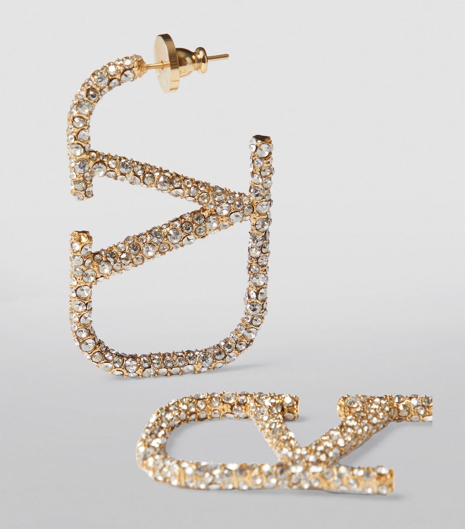 Crystal-Embellished VLOGO Earrings MH5 Image 2