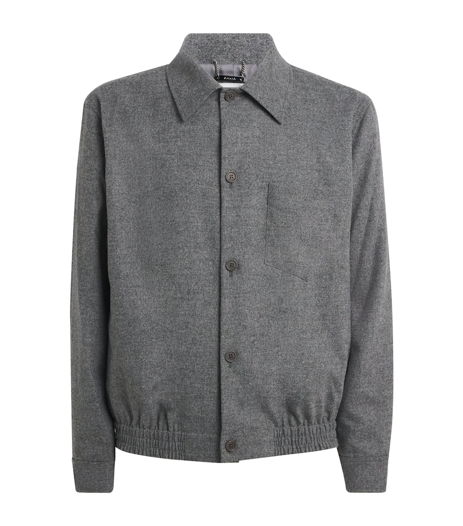 Wool Ernie Shirt Jacket CHARCOAL MELANGE Image 1