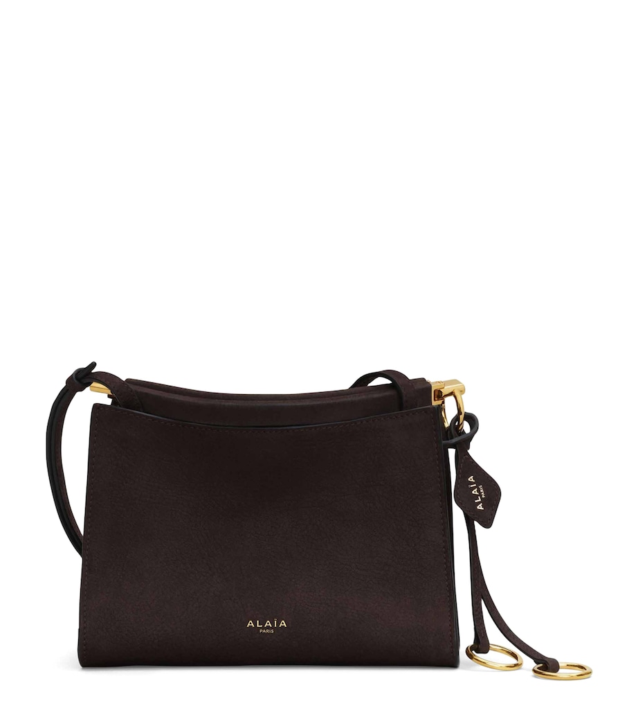 Small Leather Le Quick Square Shoulder Bag BRUN FONCE Image 1