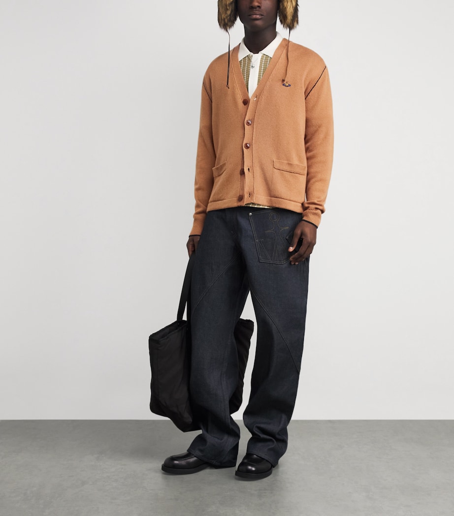 Wool-Cashmere Alex Cardigan C407 CAMEL Image 2