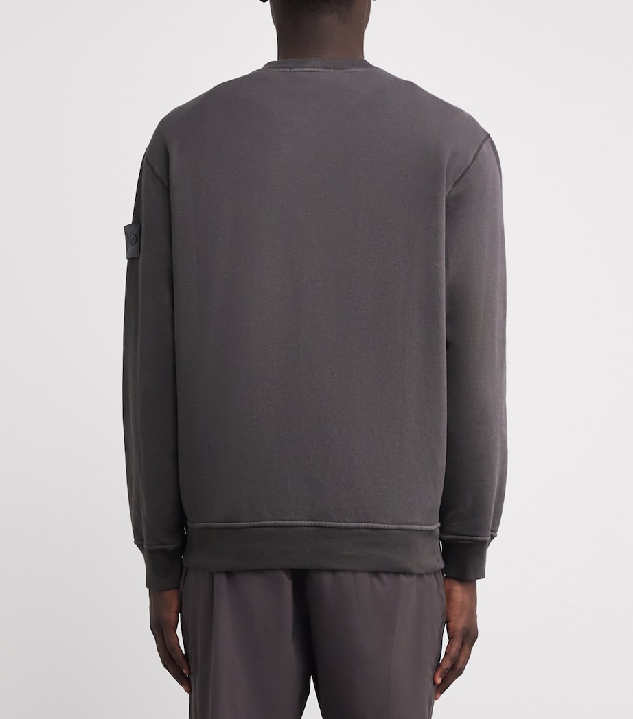 Cotton Faded Compass Sweatshirt V0067 Image 4