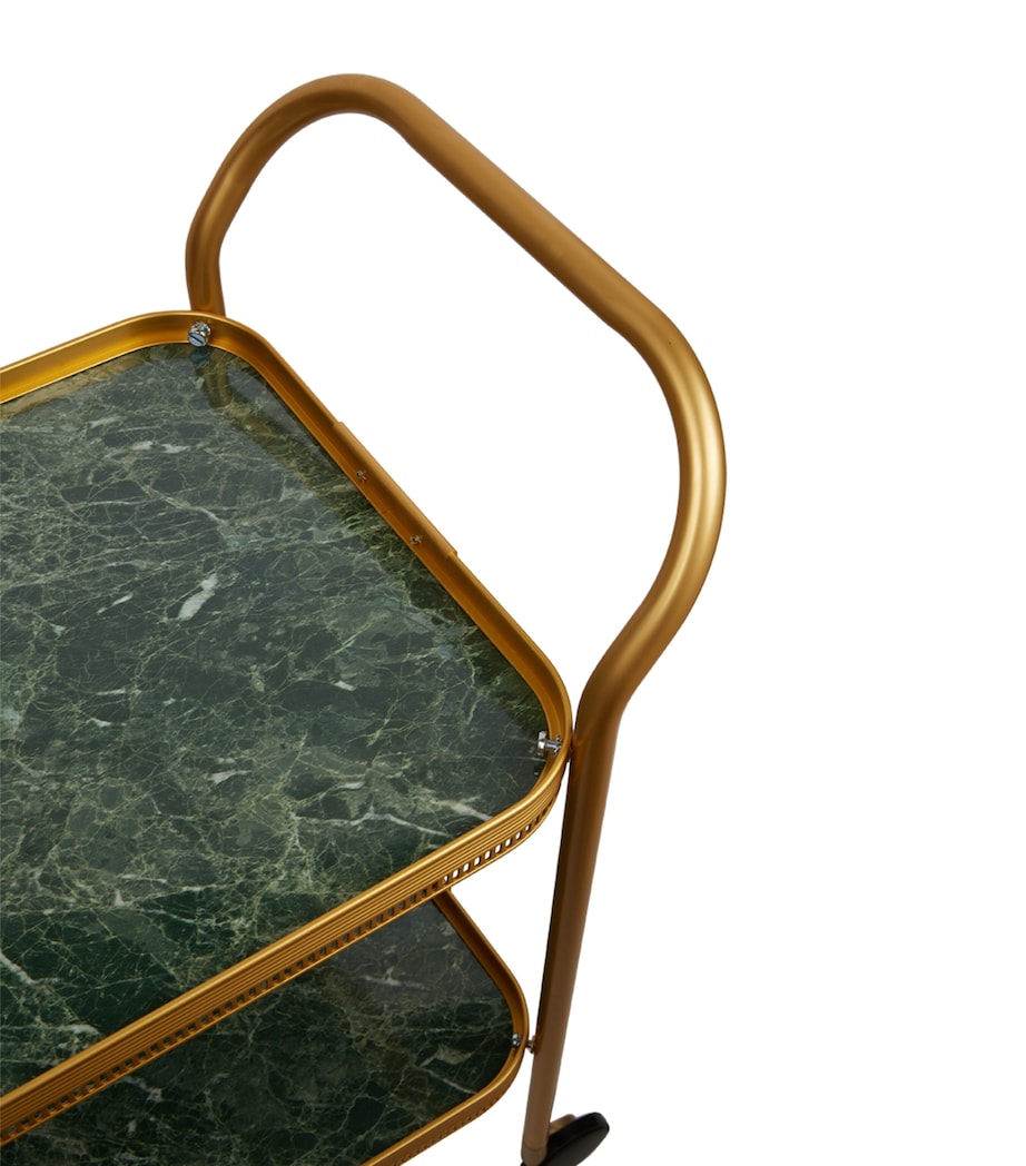 Marble Two-Tiered Trolley GOLD W/ONYX MARBLE Image 2