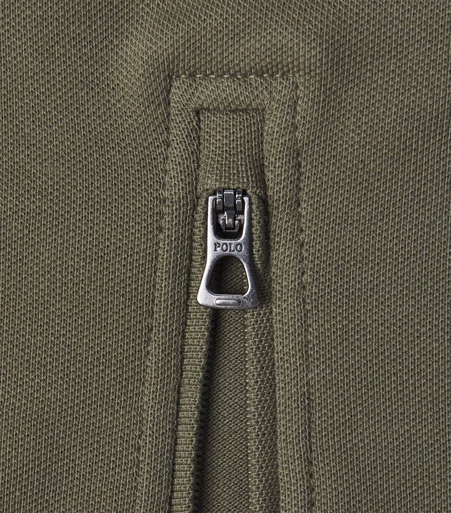 Polo Ralph Lauren Mens Stretch-Cotton Zip-Up Polo Shirt Cruise Image 6