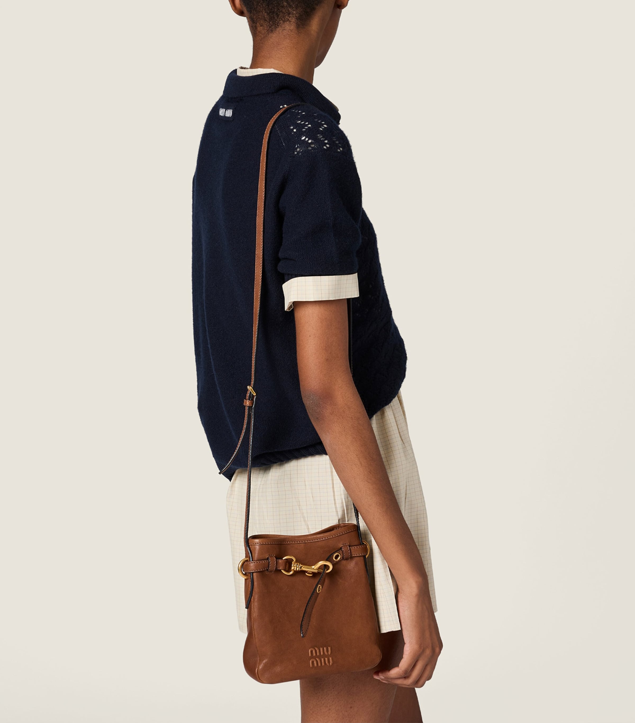 Miu Miu Womens Cashmere Polo Shirt Image 5