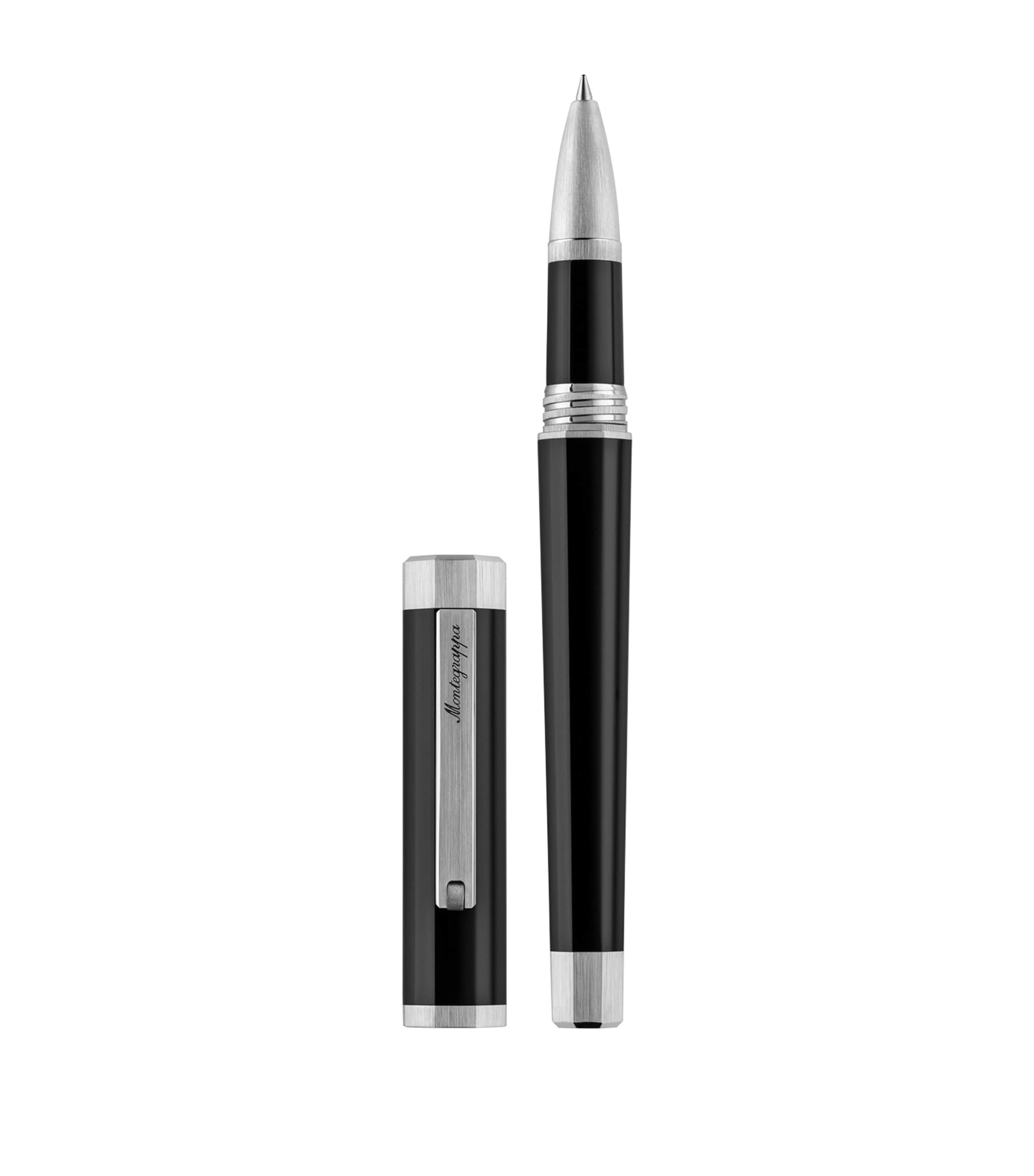 Palladium-Trim Otto Rollerball Pen BLACK Image 2
