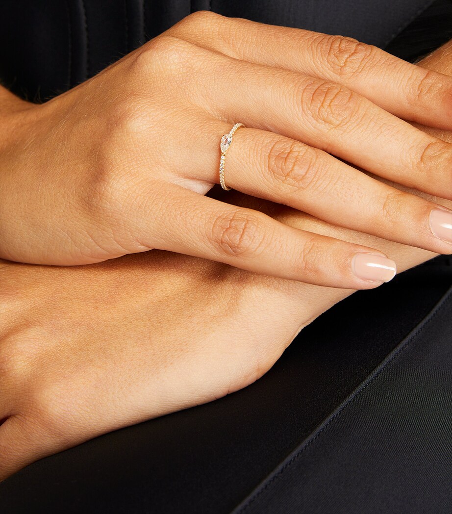 Eva Fehren Yellow Gold and Diamond Boa Ring Yellow Gold Image 4